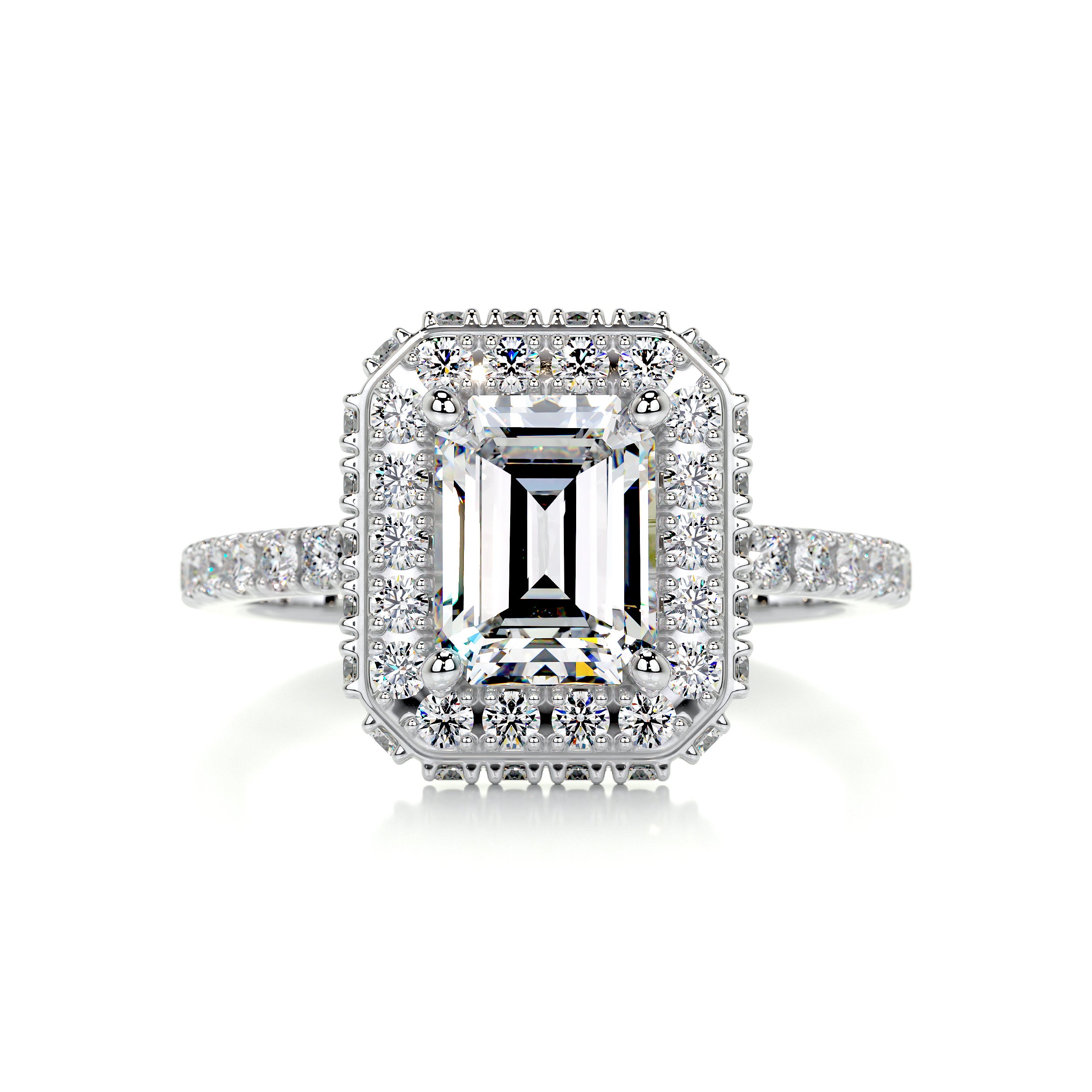 Lana Moissanite & Diamond Ring -14K White Gold