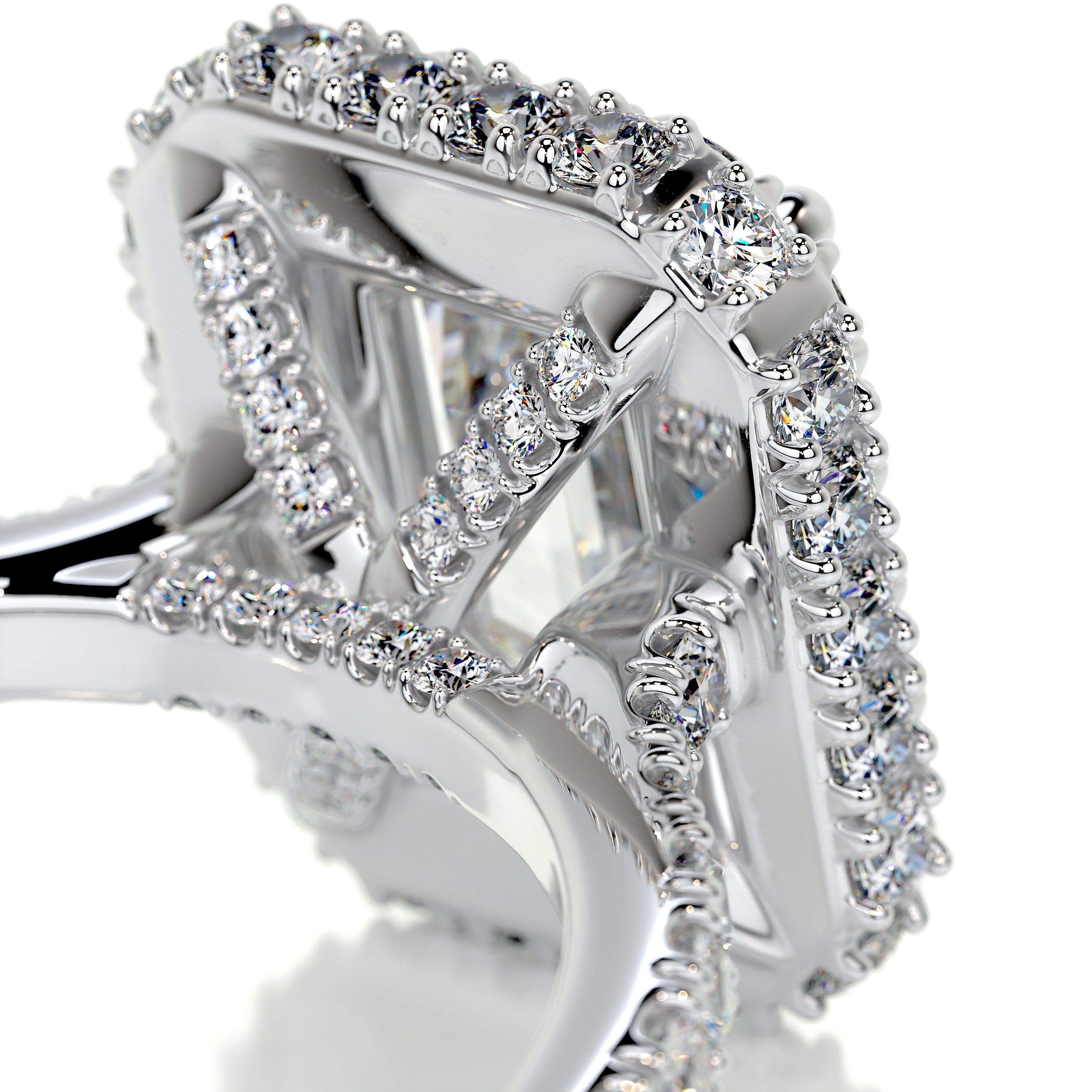 Lana Moissanite & Diamond Ring -14K White Gold
