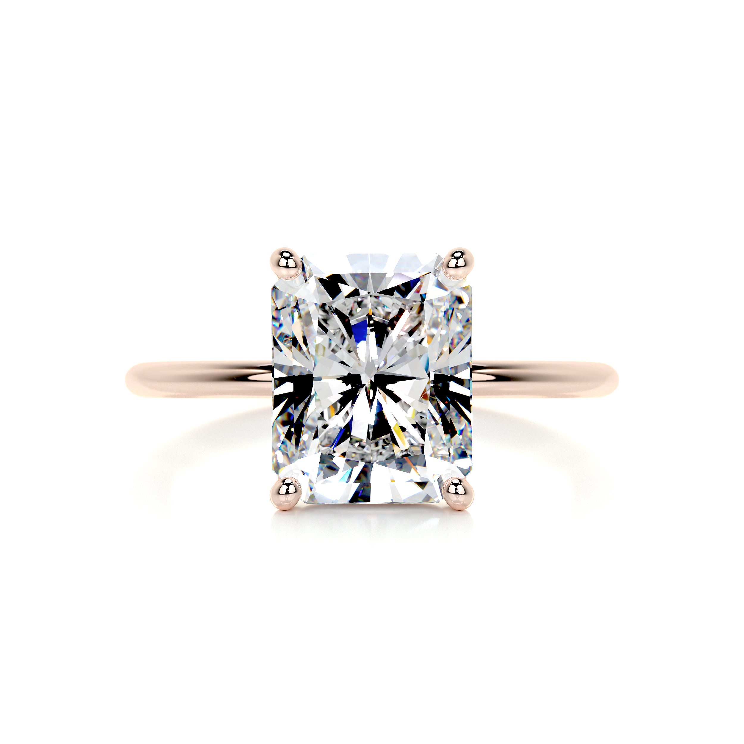 Harper Moissanite Ring -14K Rose Gold