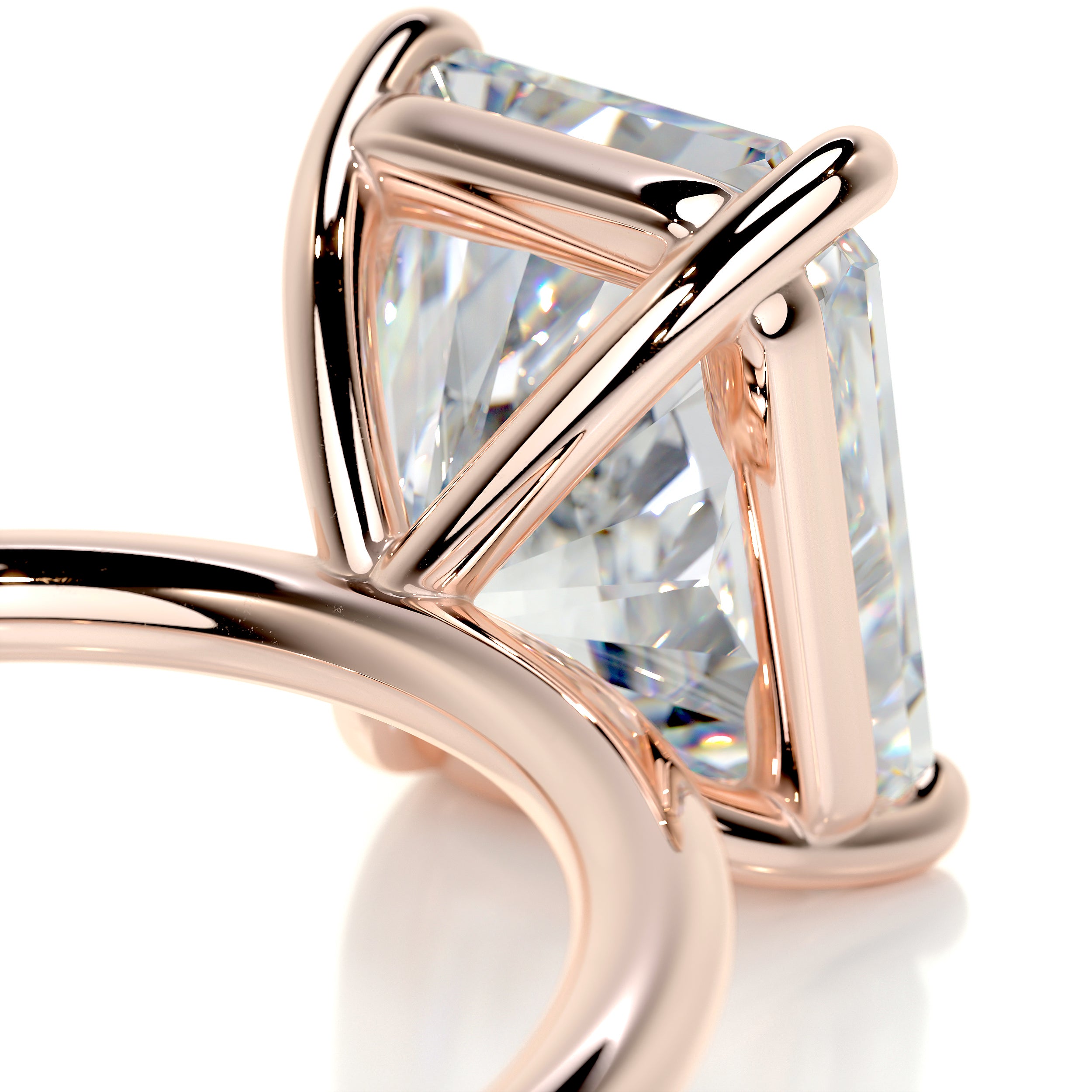 Harper Moissanite Ring -14K Rose Gold