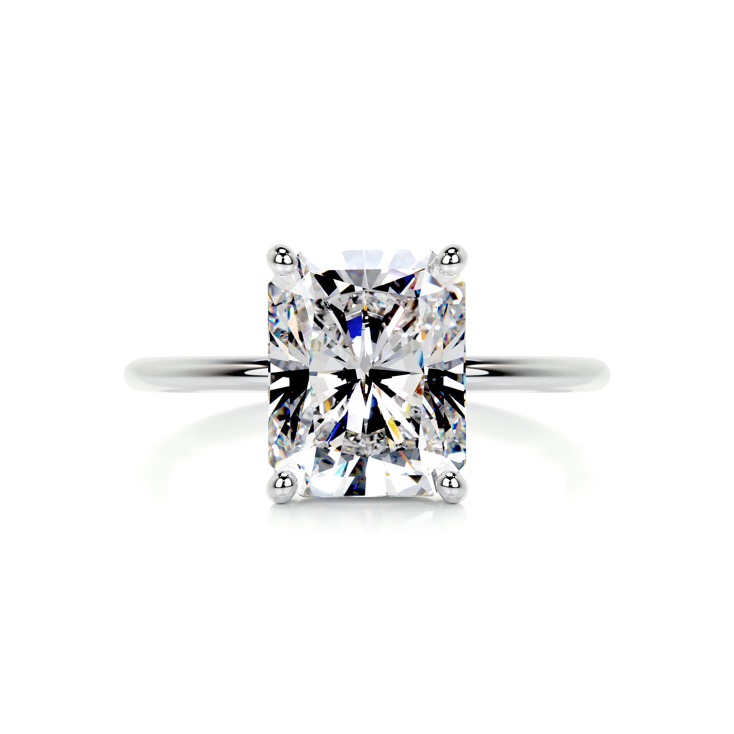 Harper Moissanite Ring -14K White Gold