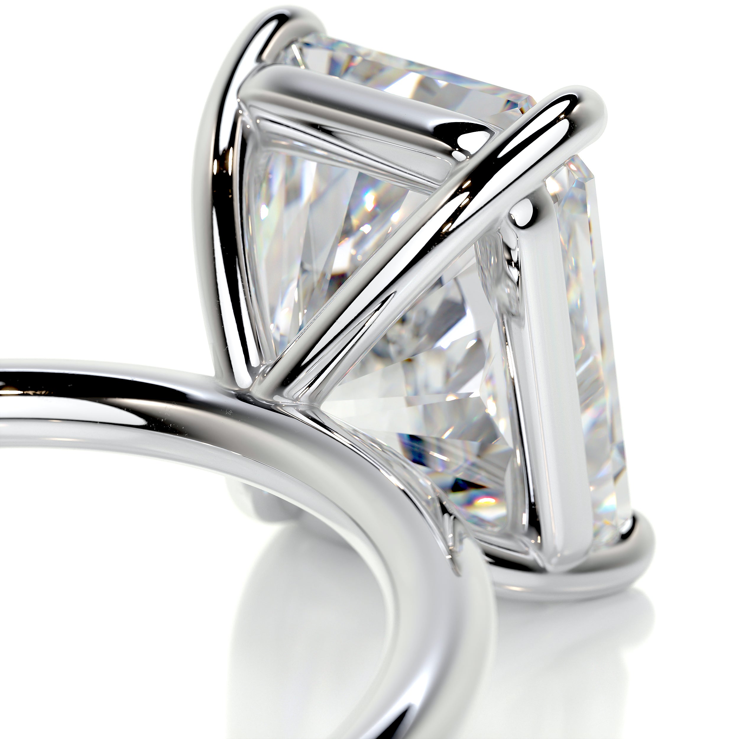 Harper Moissanite Ring -14K White Gold