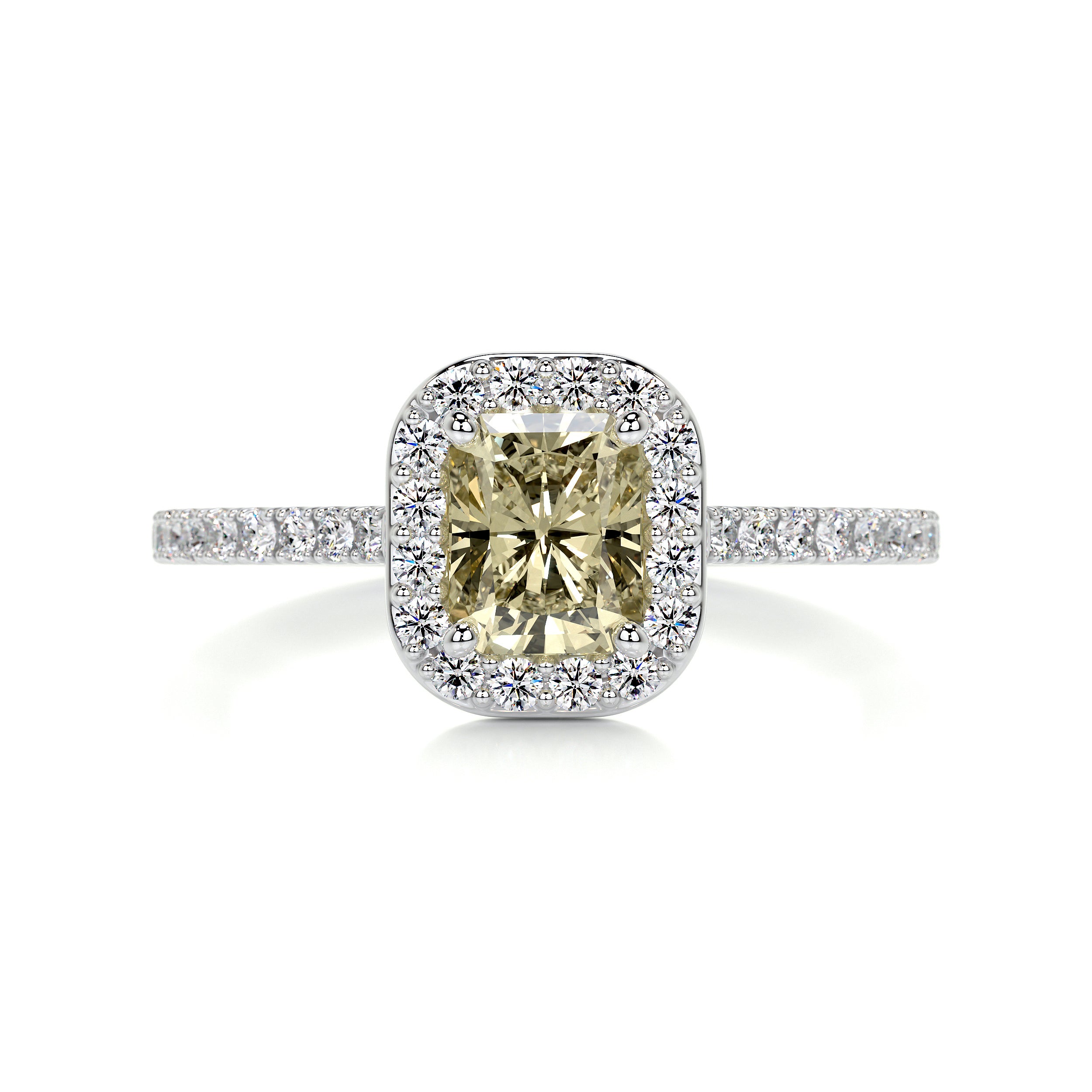 Cora Diamond Engagement Ring -18K White Gold