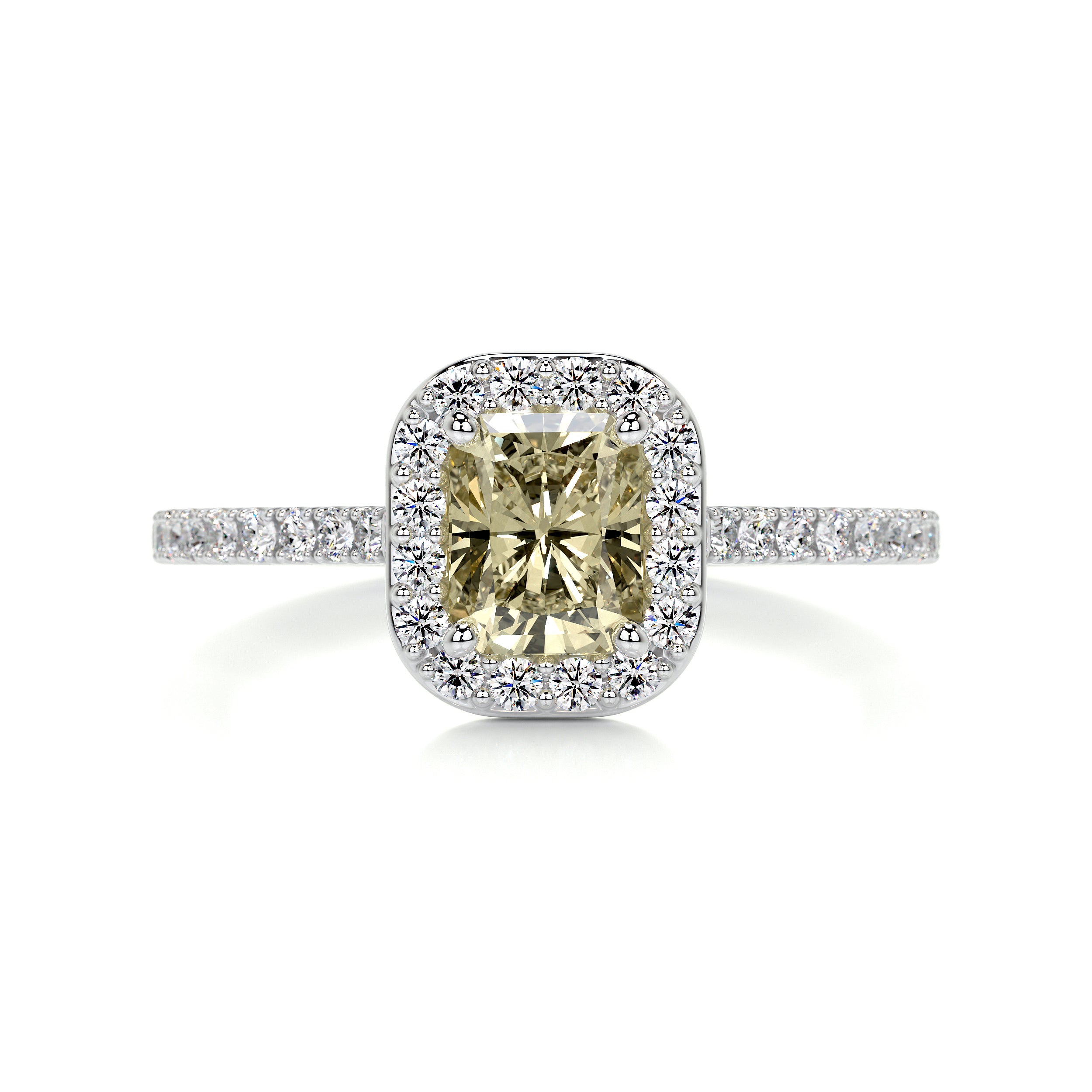 Cora Diamond Engagement Ring -14K White Gold