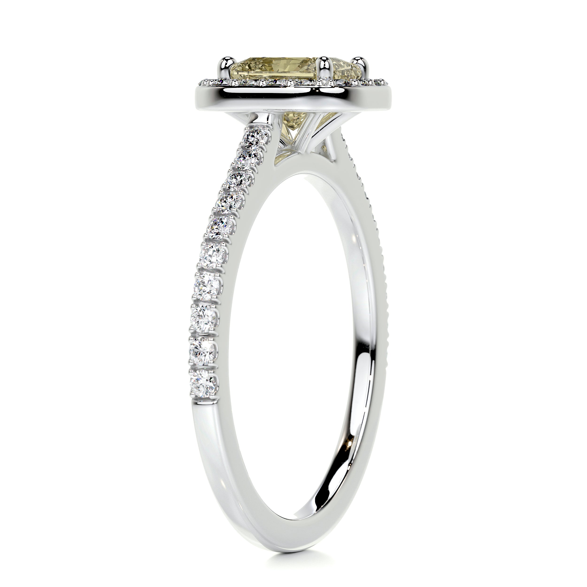 Cora Diamond Engagement Ring -14K White Gold