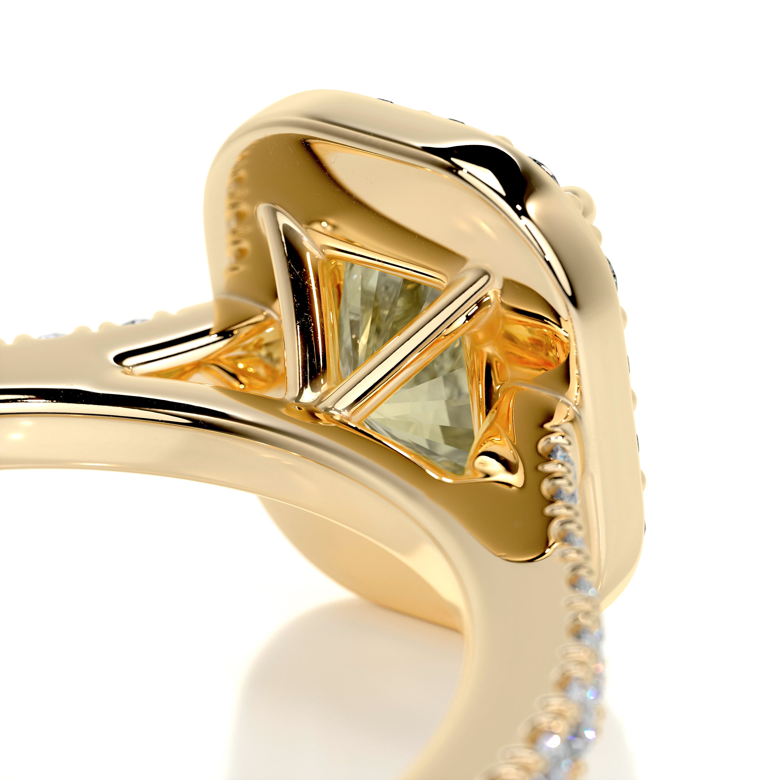Cora Diamond Engagement Ring -18K Yellow Gold