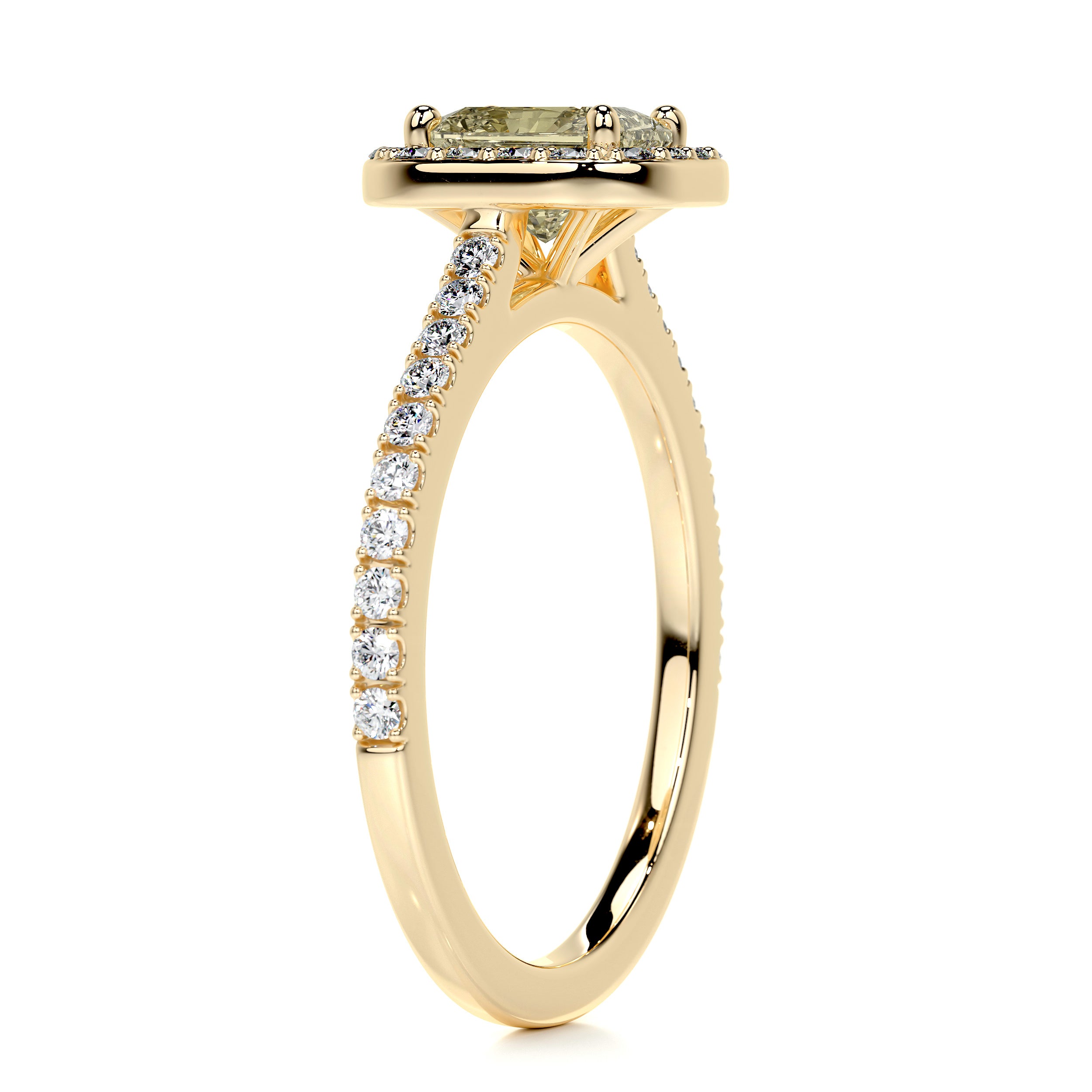 Cora Diamond Engagement Ring -18K Yellow Gold
