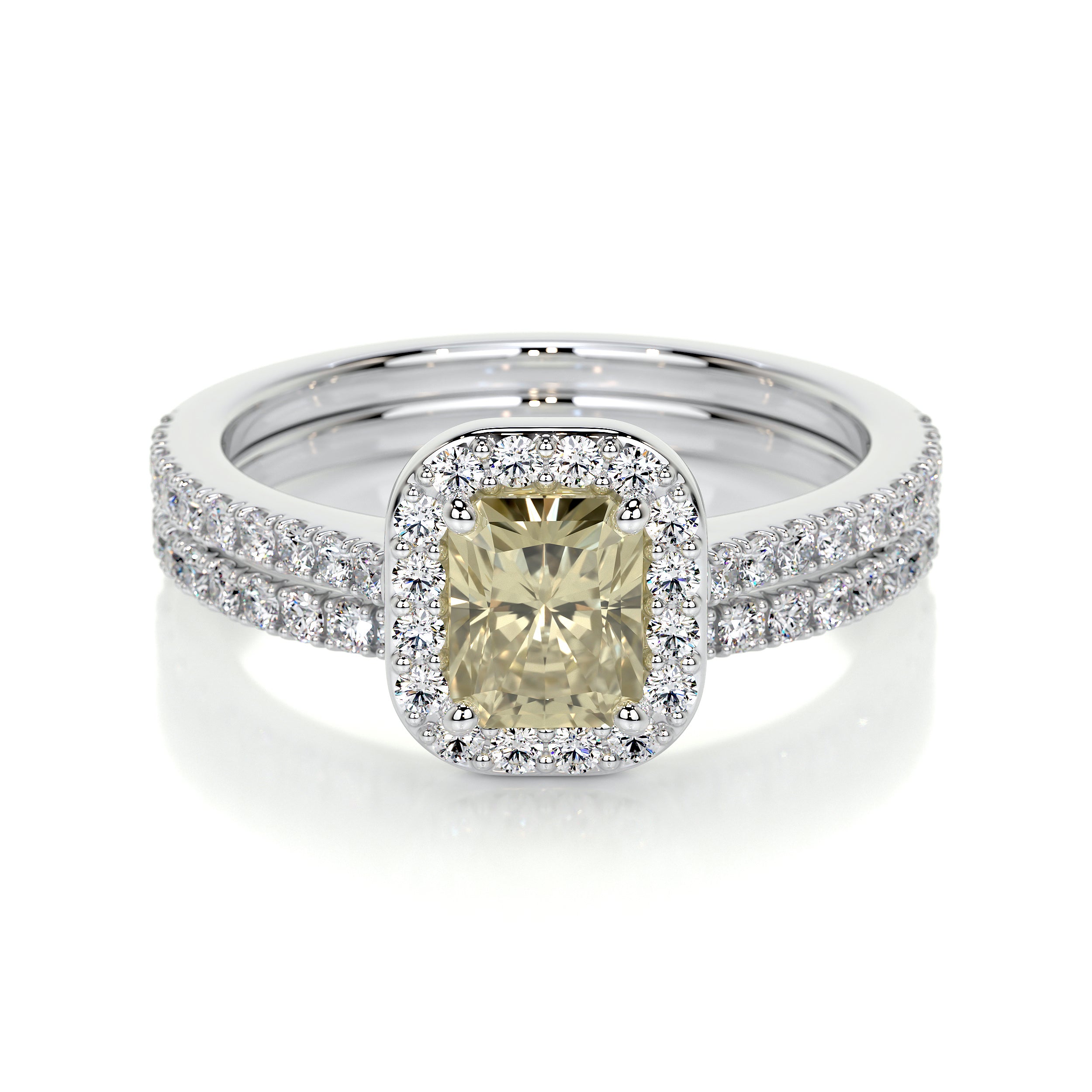 Cora Lab Grown Diamond Bridal Set -14K White Gold