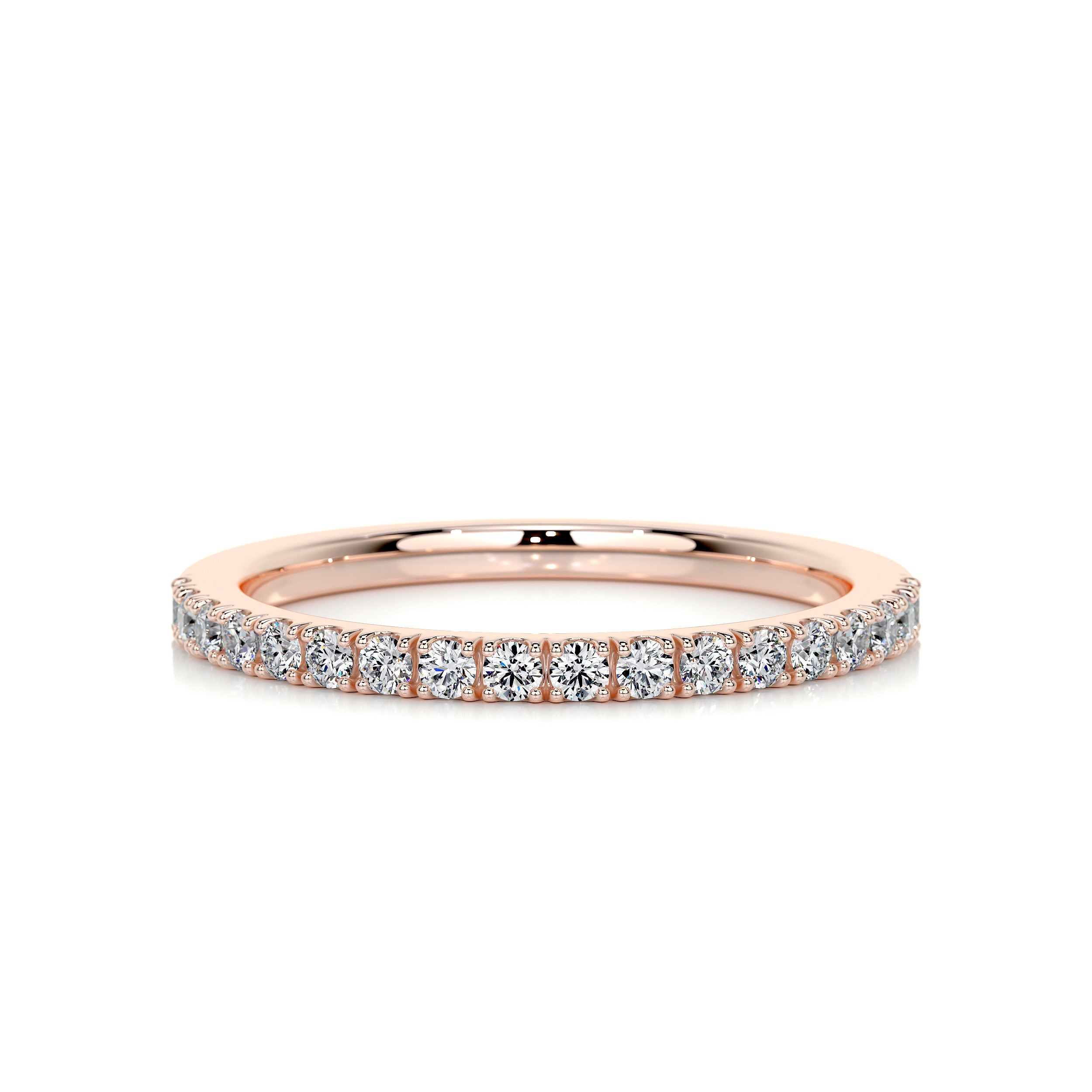 Stephanie Diamond Wedding Ring (0.3 Carat) - 14K Rose Gold