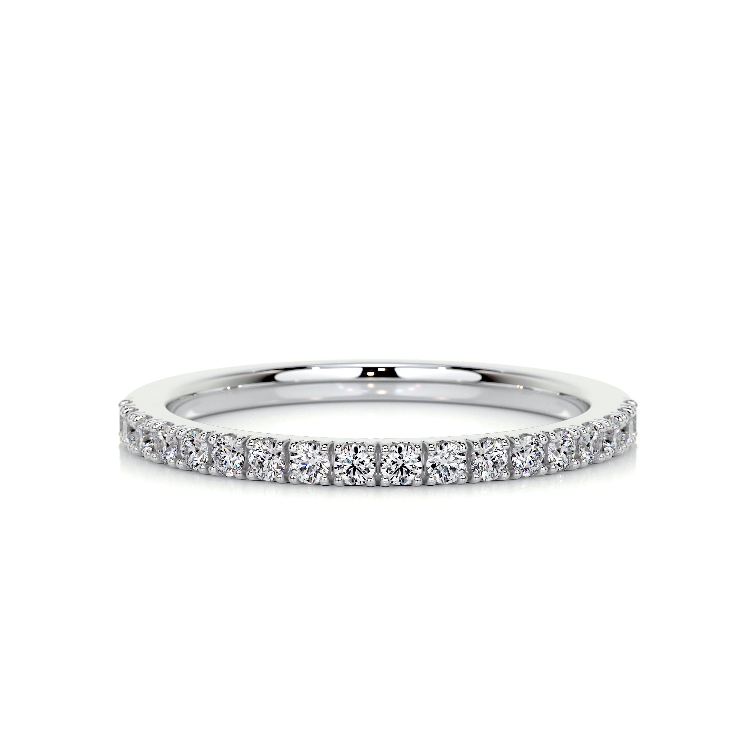 Stephanie Diamond Wedding Ring (0.3 Carat) - 14K White Gold