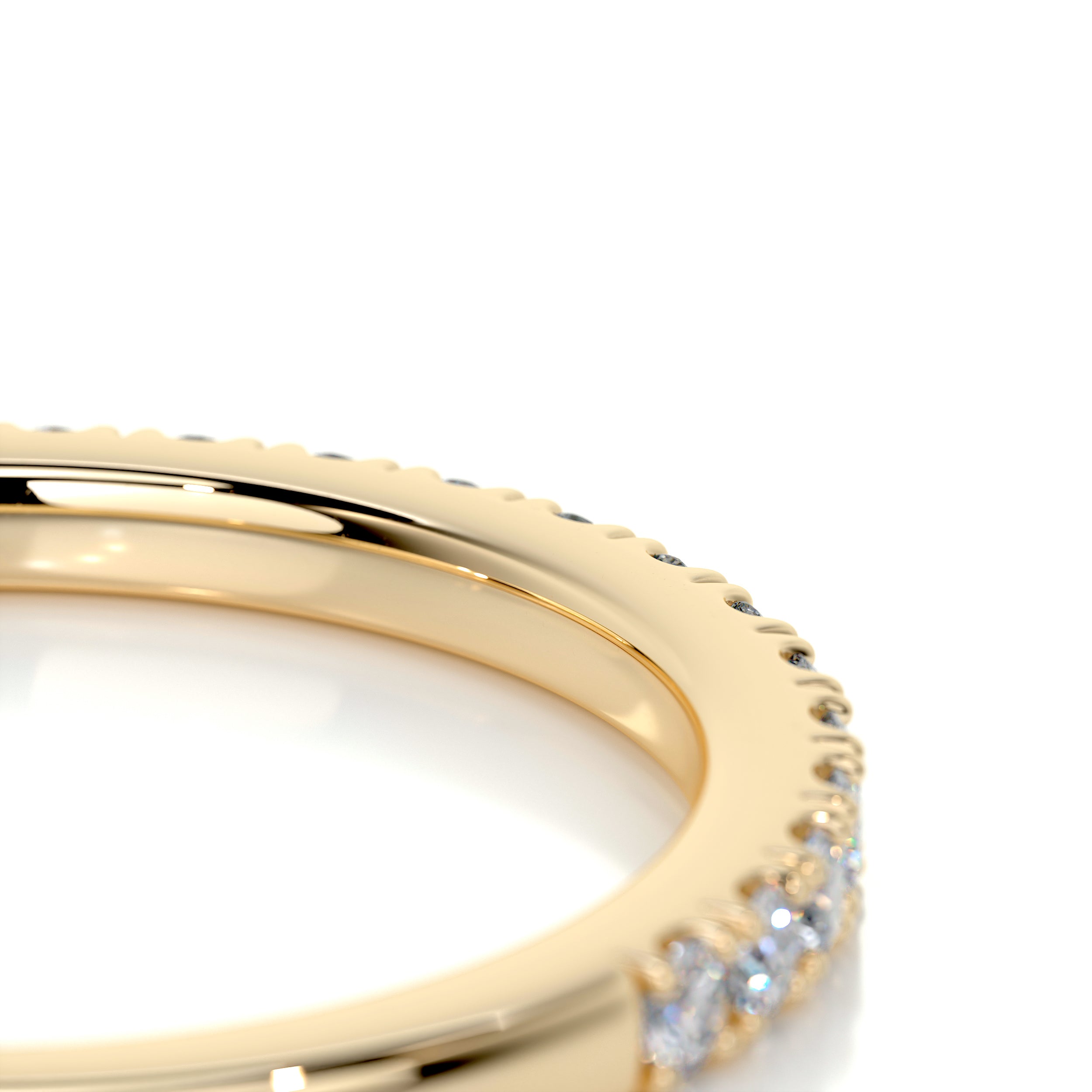 Stephanie Diamond Wedding Ring (0.3 Carat) - 18K Yellow Gold