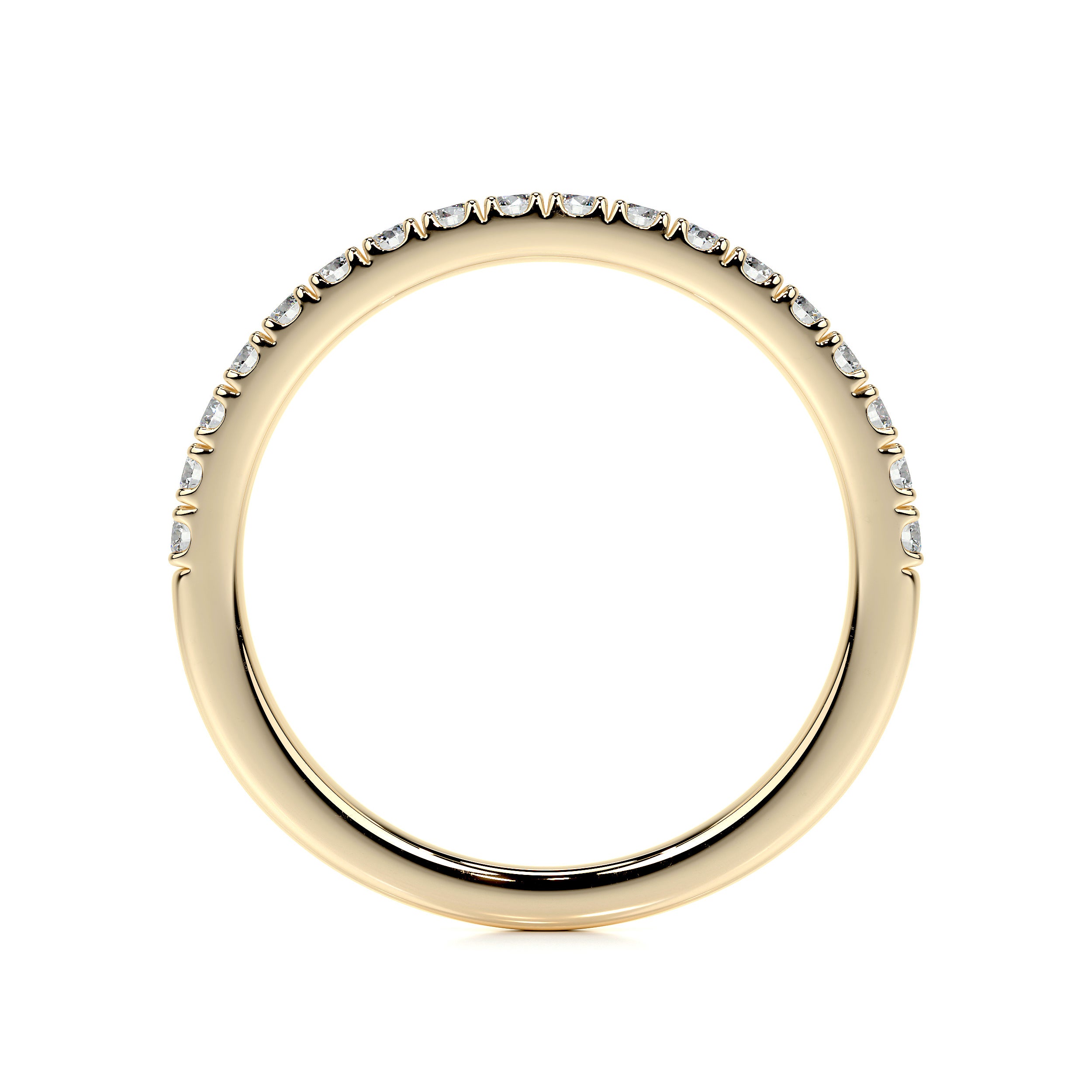 Stephanie Lab Grown Diamond Wedding Ring   (0.3 Carat) - 18K Yellow Gold