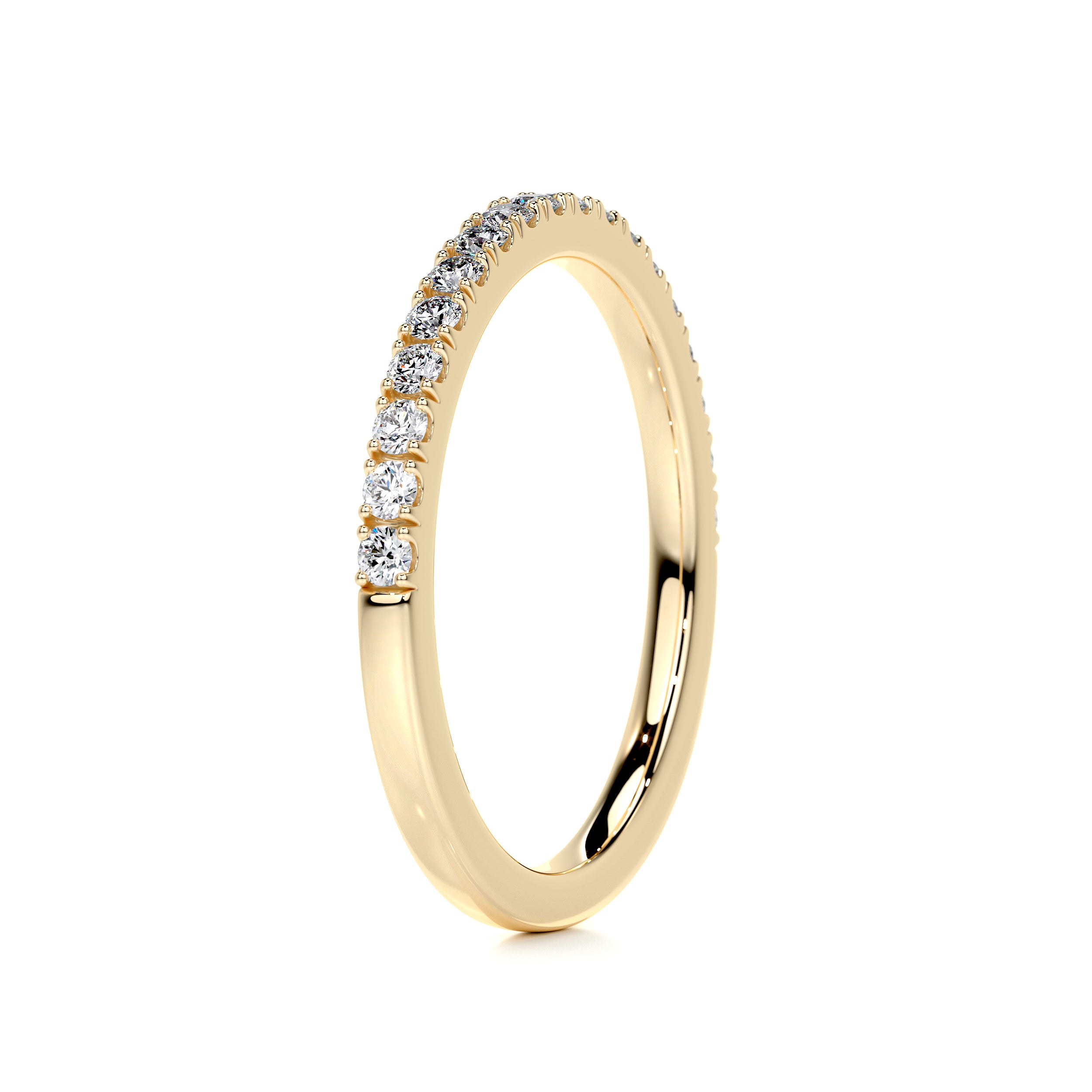 Stephanie Diamond Wedding Ring (0.3 Carat) - 18K Yellow Gold