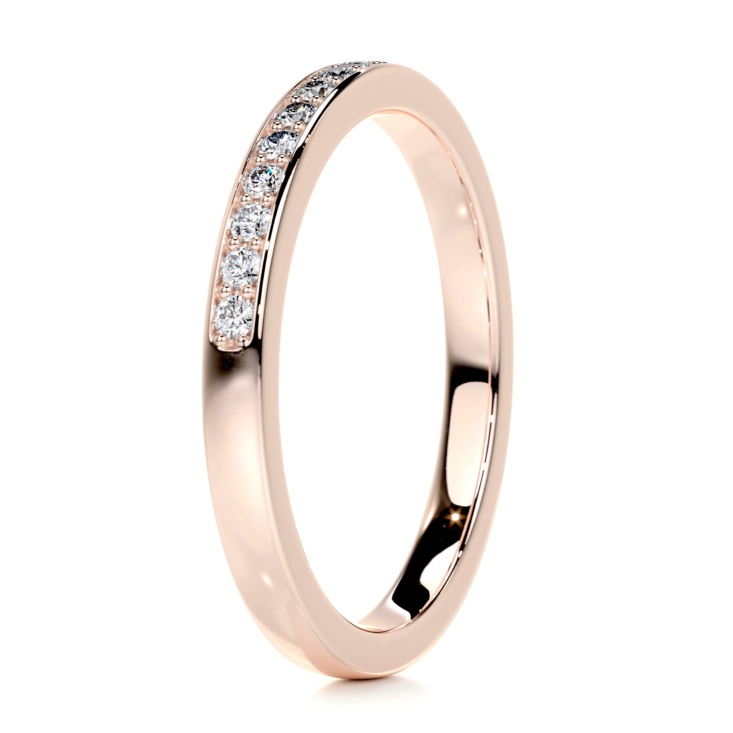 Giselle Diamond Wedding Ring (0.2 Carat) -14K Rose Gold