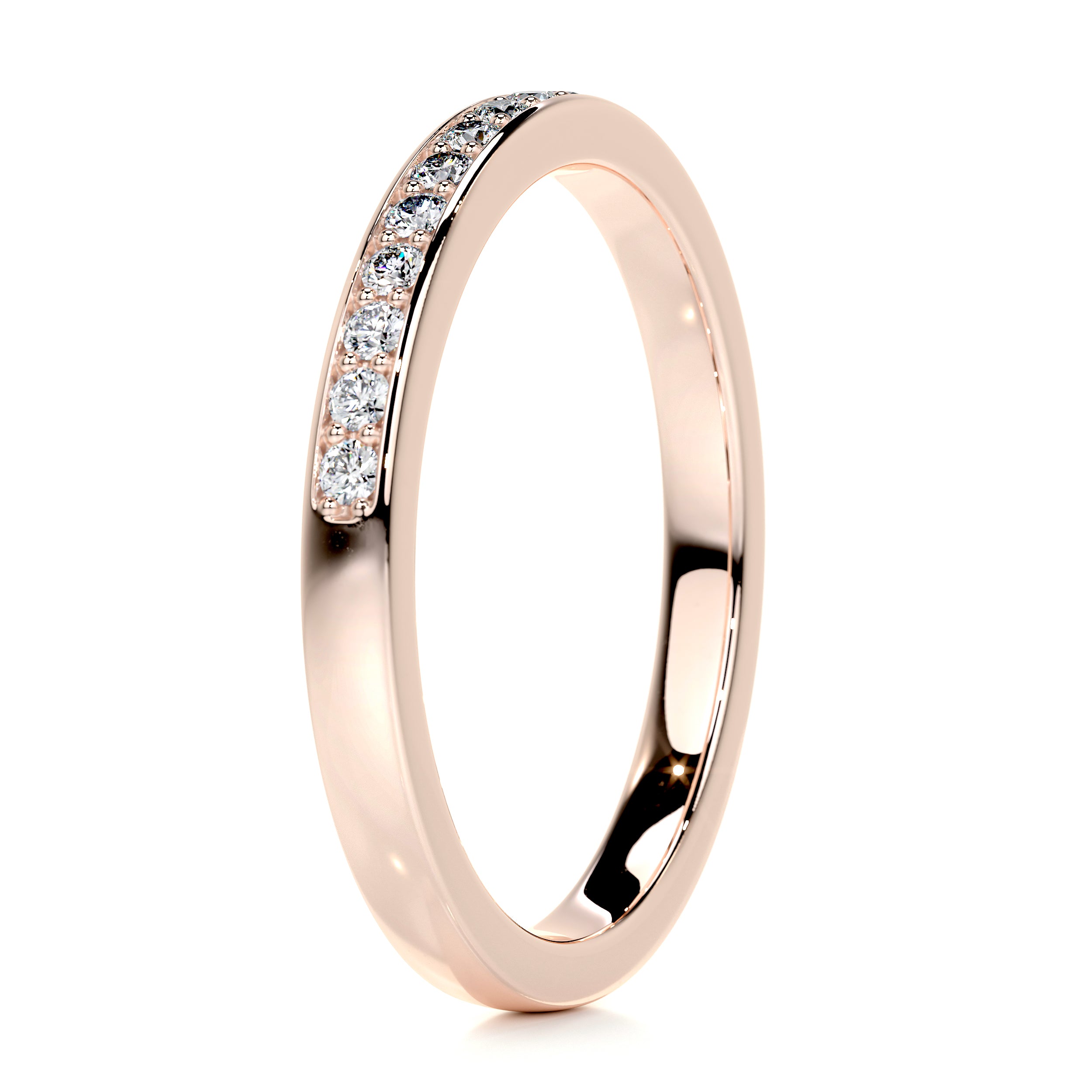 Giselle Diamond Wedding Ring   (0.2 Carat) -14K Rose Gold