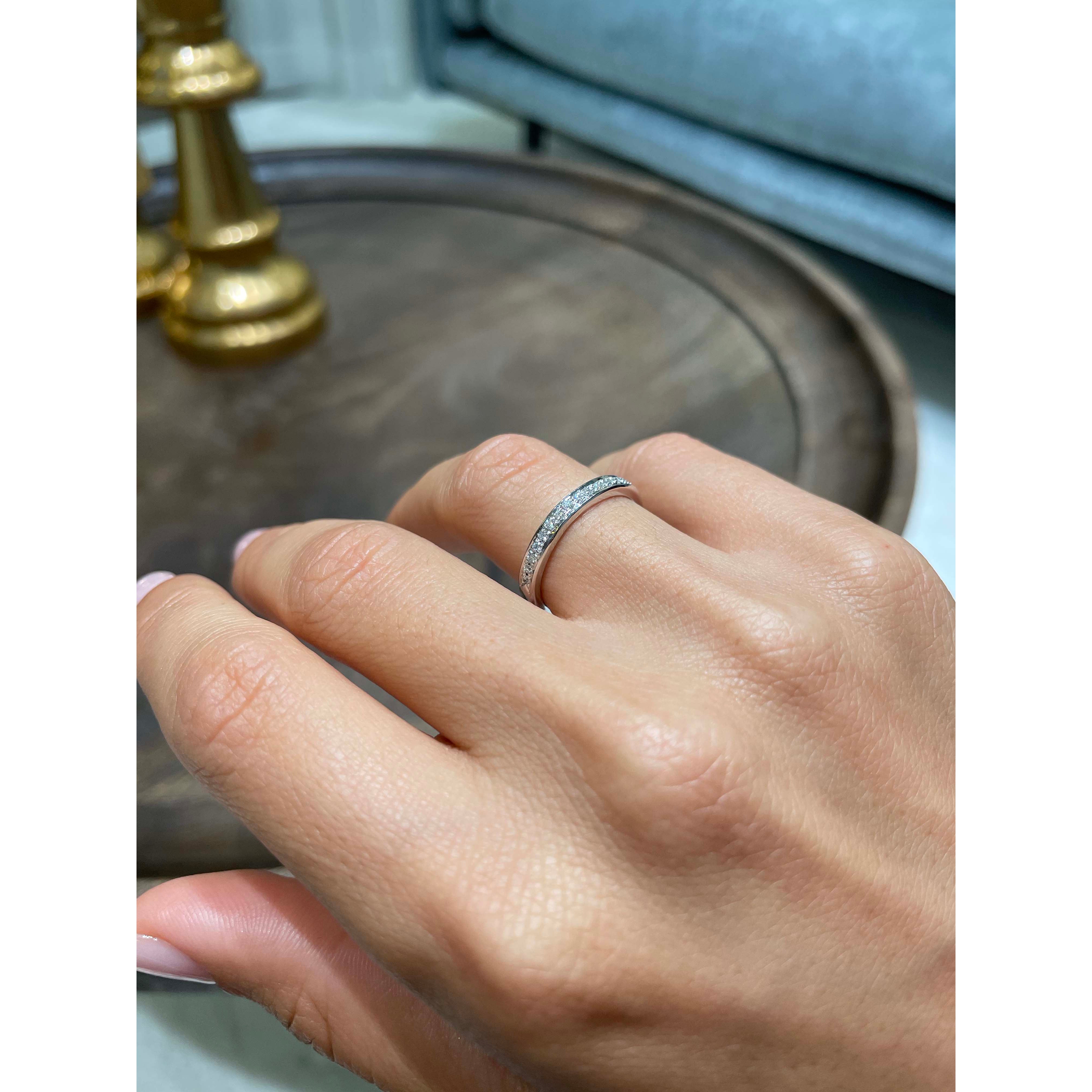 Giselle Diamond Wedding Ring (0.2 Carat) -18K White Gold
