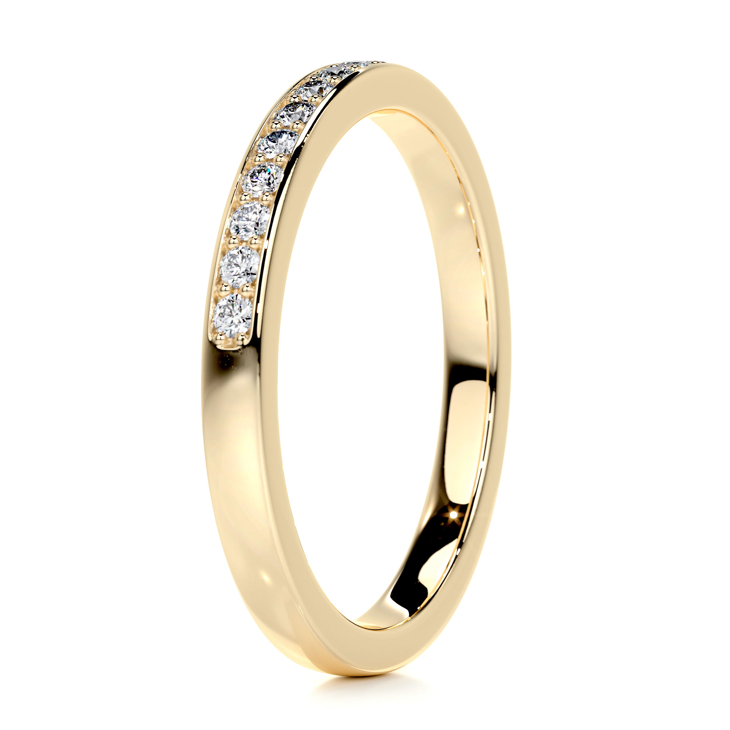 Giselle Diamond Wedding Ring (0.2 Carat) -18K Yellow Gold