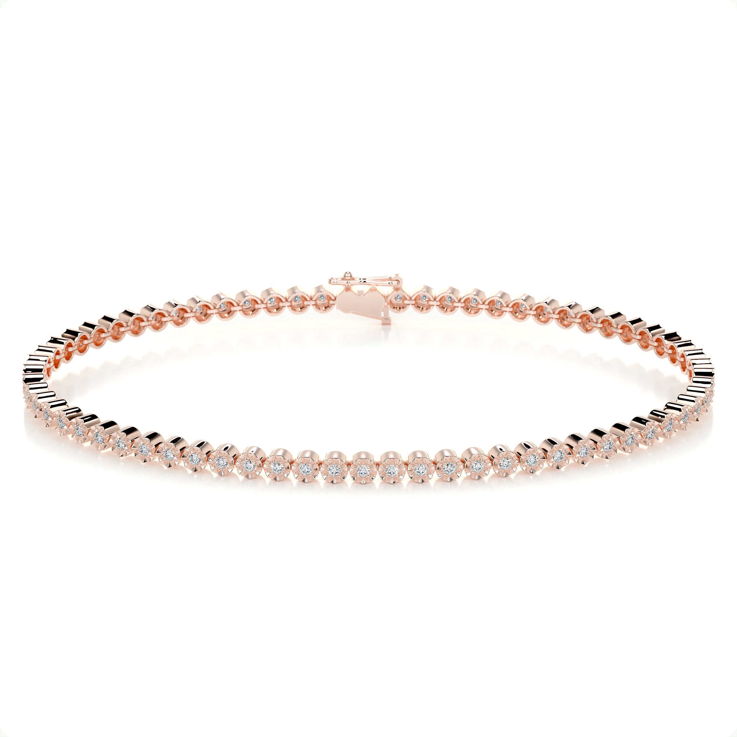 Ingrid Tennis Diamond Bracelet (0.75 Carat) -14K Rose Gold