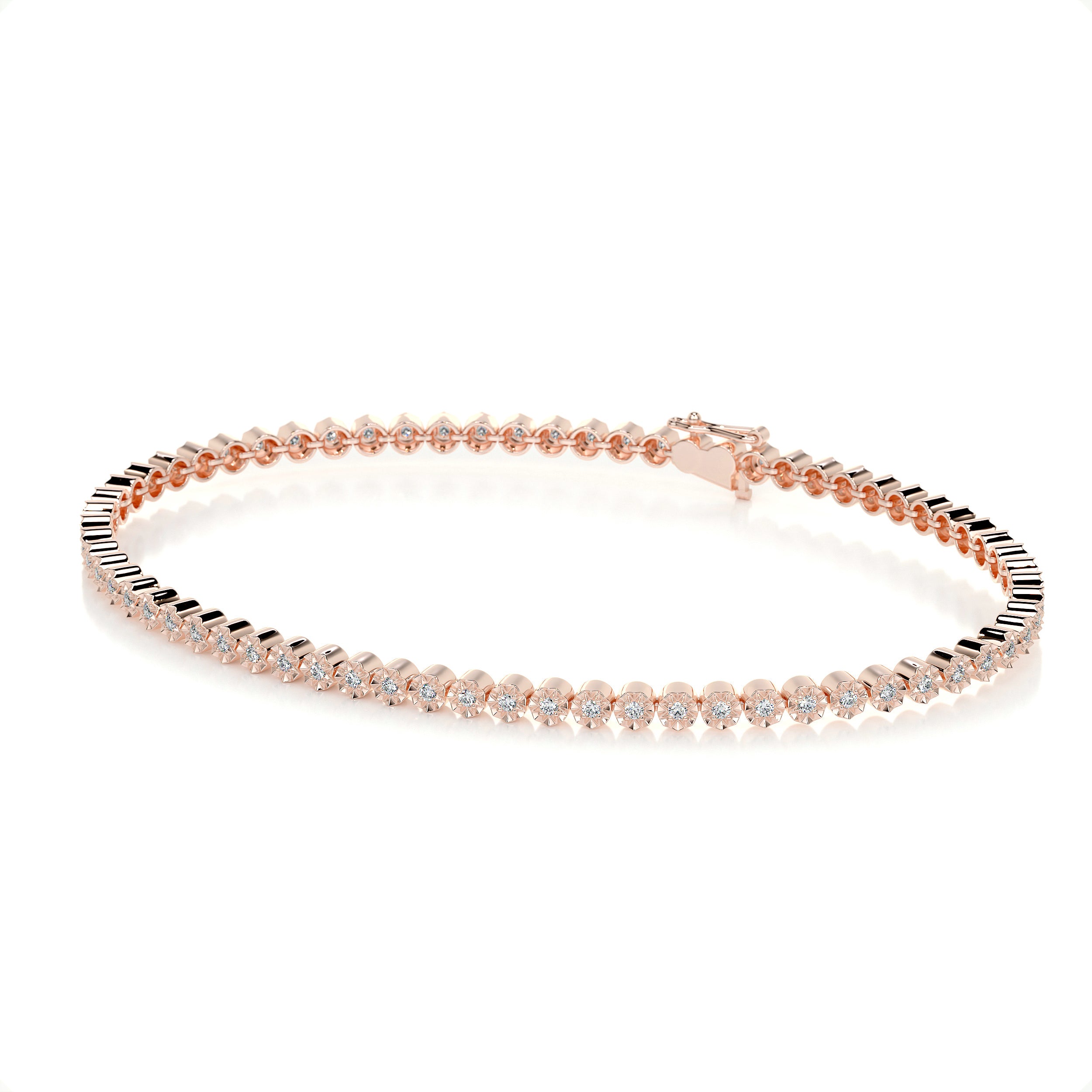 Ingrid Tennis Diamond Bracelet (0.75 Carat) -14K Rose Gold