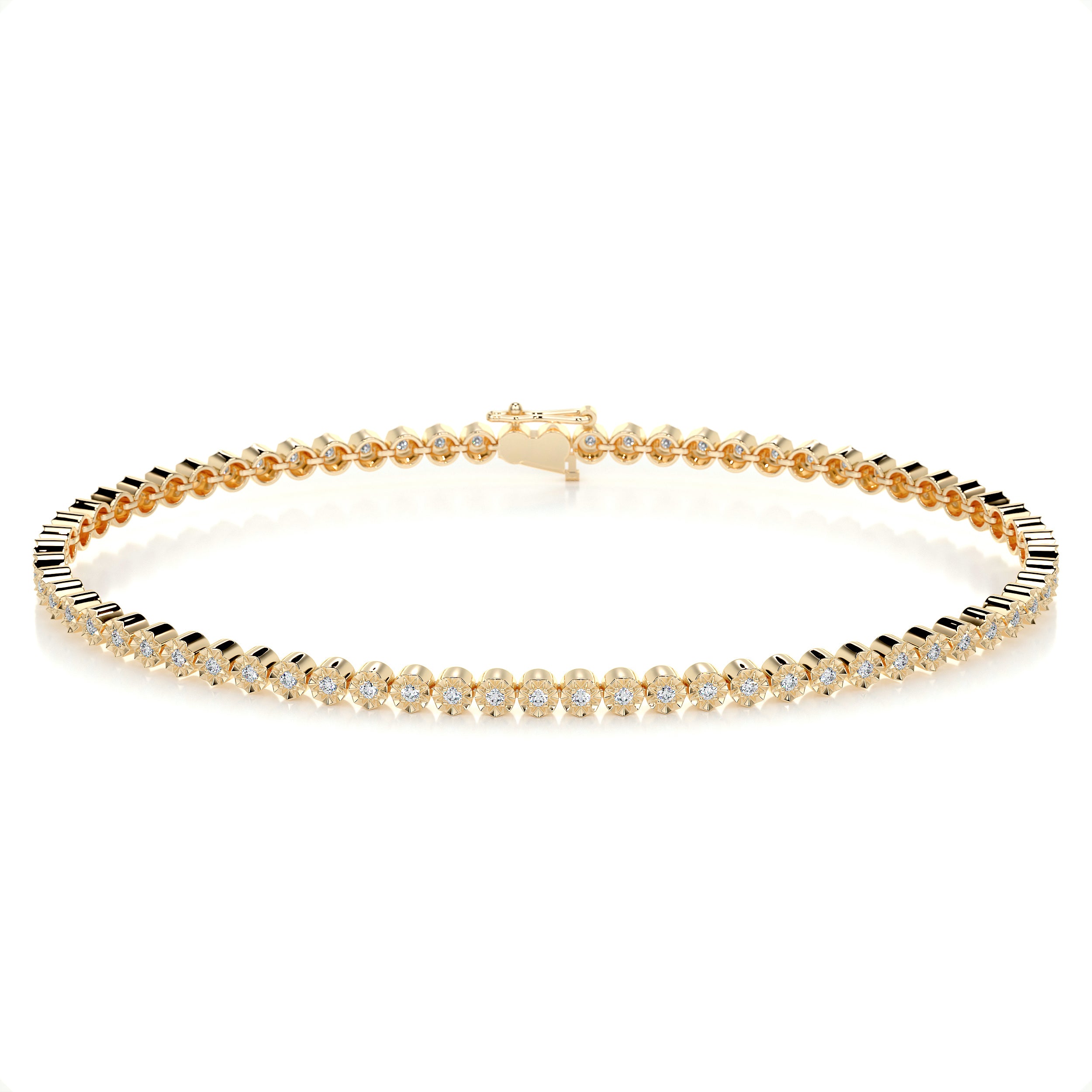 Ingrid Tennis Diamond Bracelet (0.75 Carat) -18K Yellow Gold