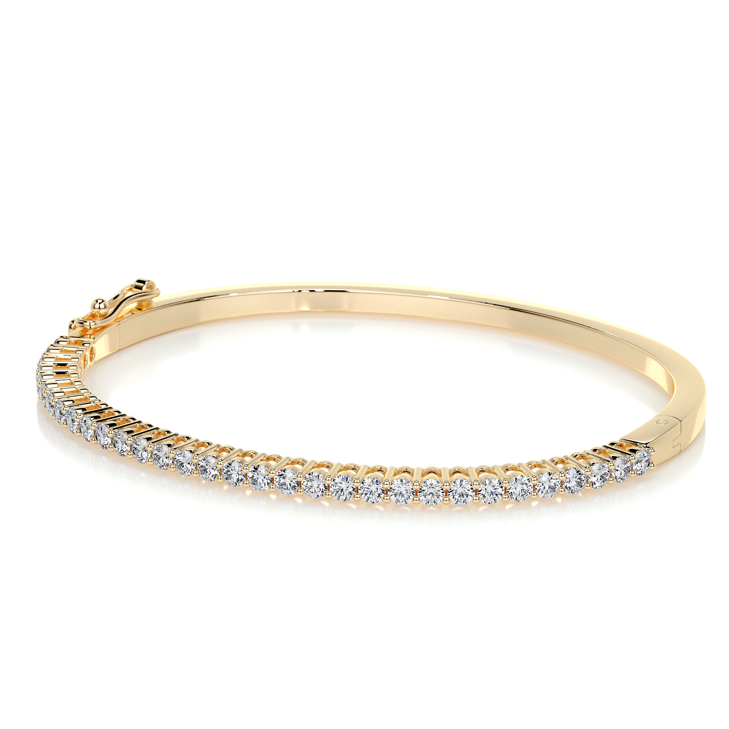 Karla Bangle Diamond Bracelet (1.6 Carat) -18K Yellow Gold