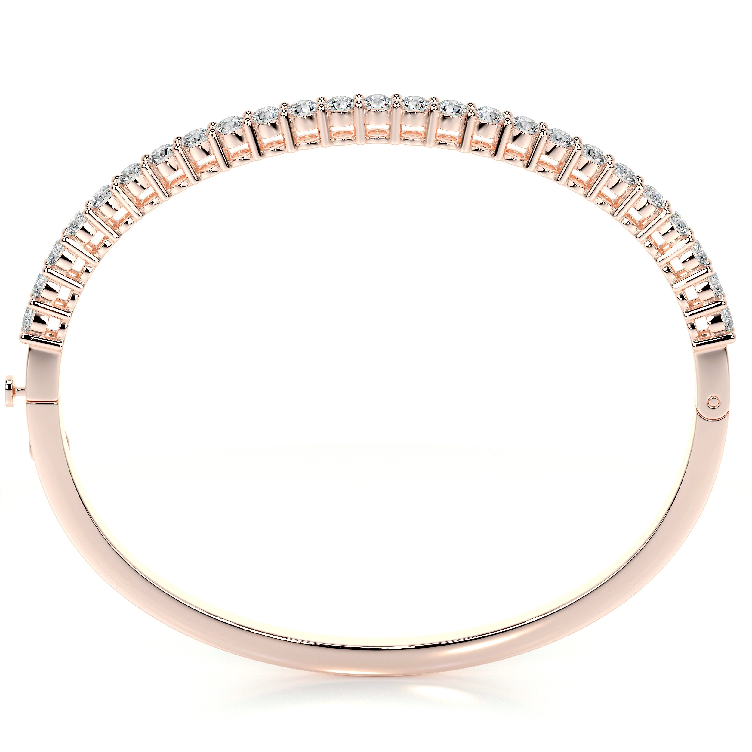 Karla Bangle Diamond Bracelet (2.5 Carat) -14K Rose Gold