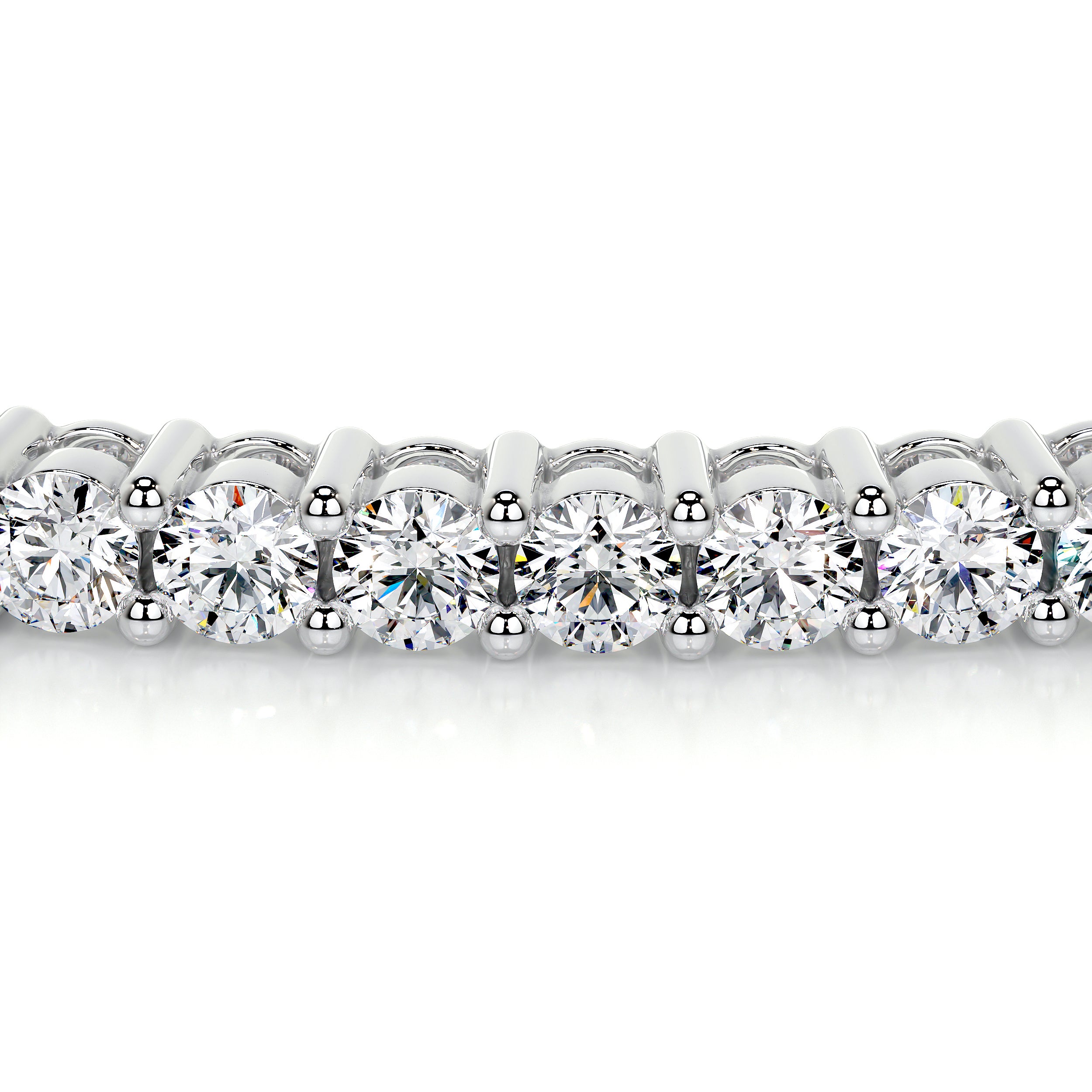 Karla Bangle Lab Grown Diamond Bracelet (2.5 Carat) -14K White Gold
