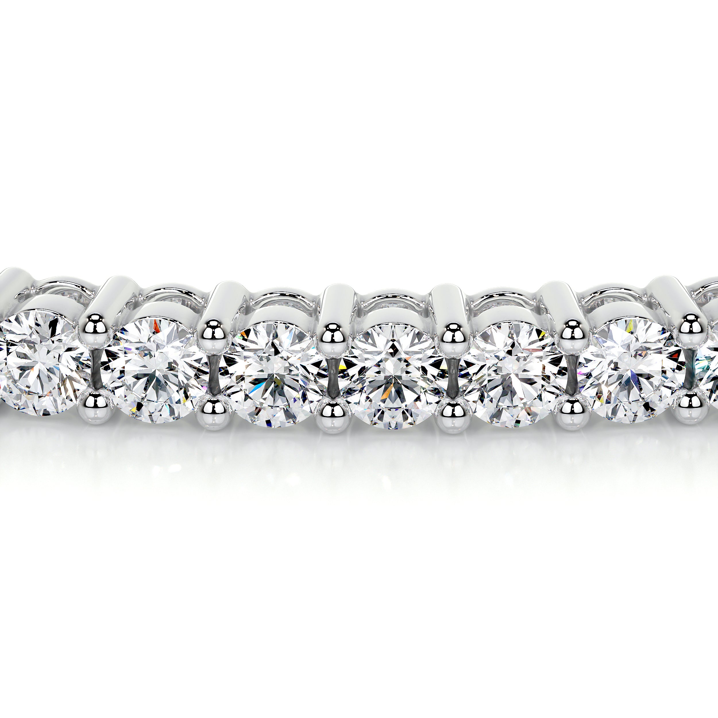 Karla Bangle Lab Grown Diamond Bracelet   (2.5 Carat) -14K White Gold