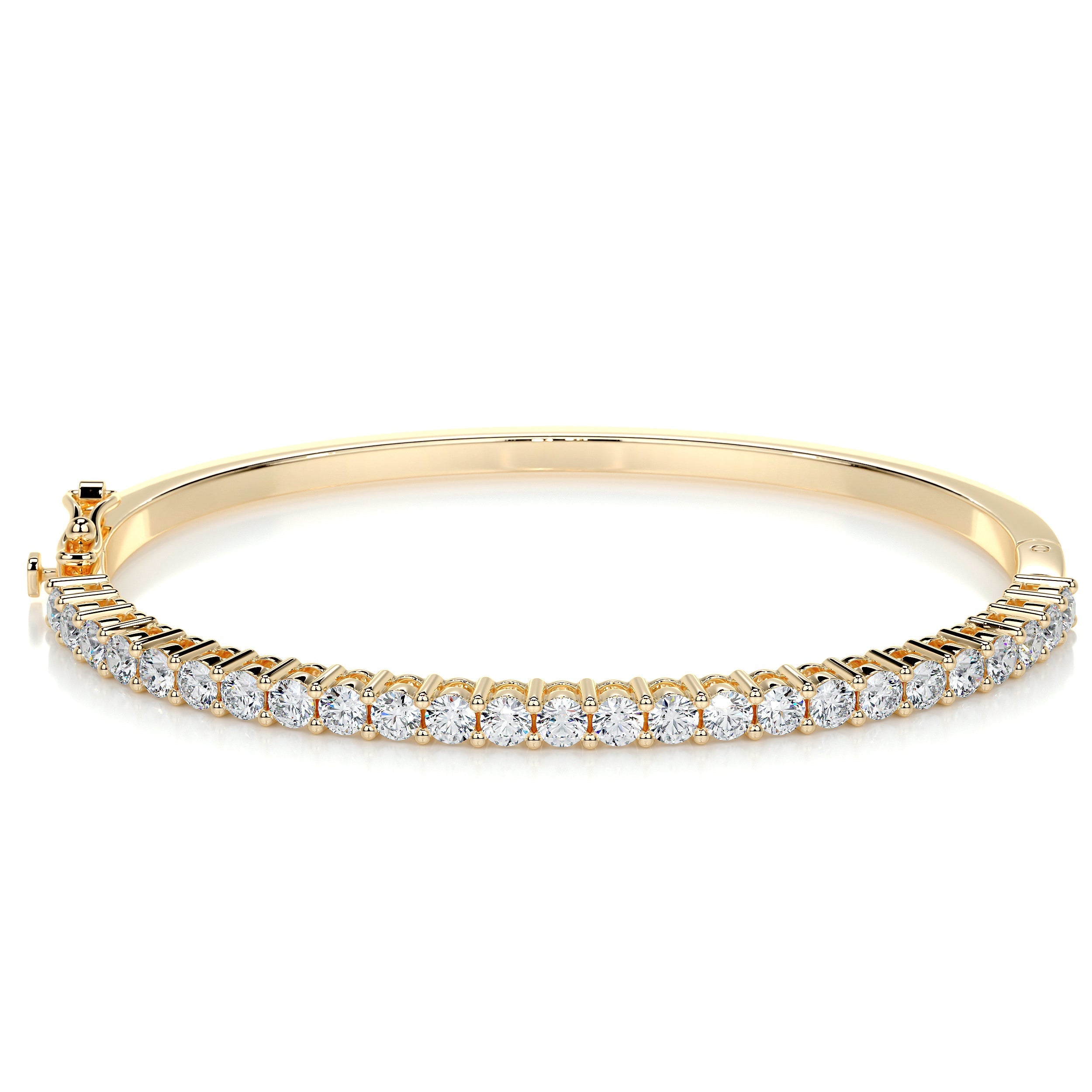 Karla Bangle Lab Grown Diamond Bracelet (2.5 Carat) -18K Yellow Gold