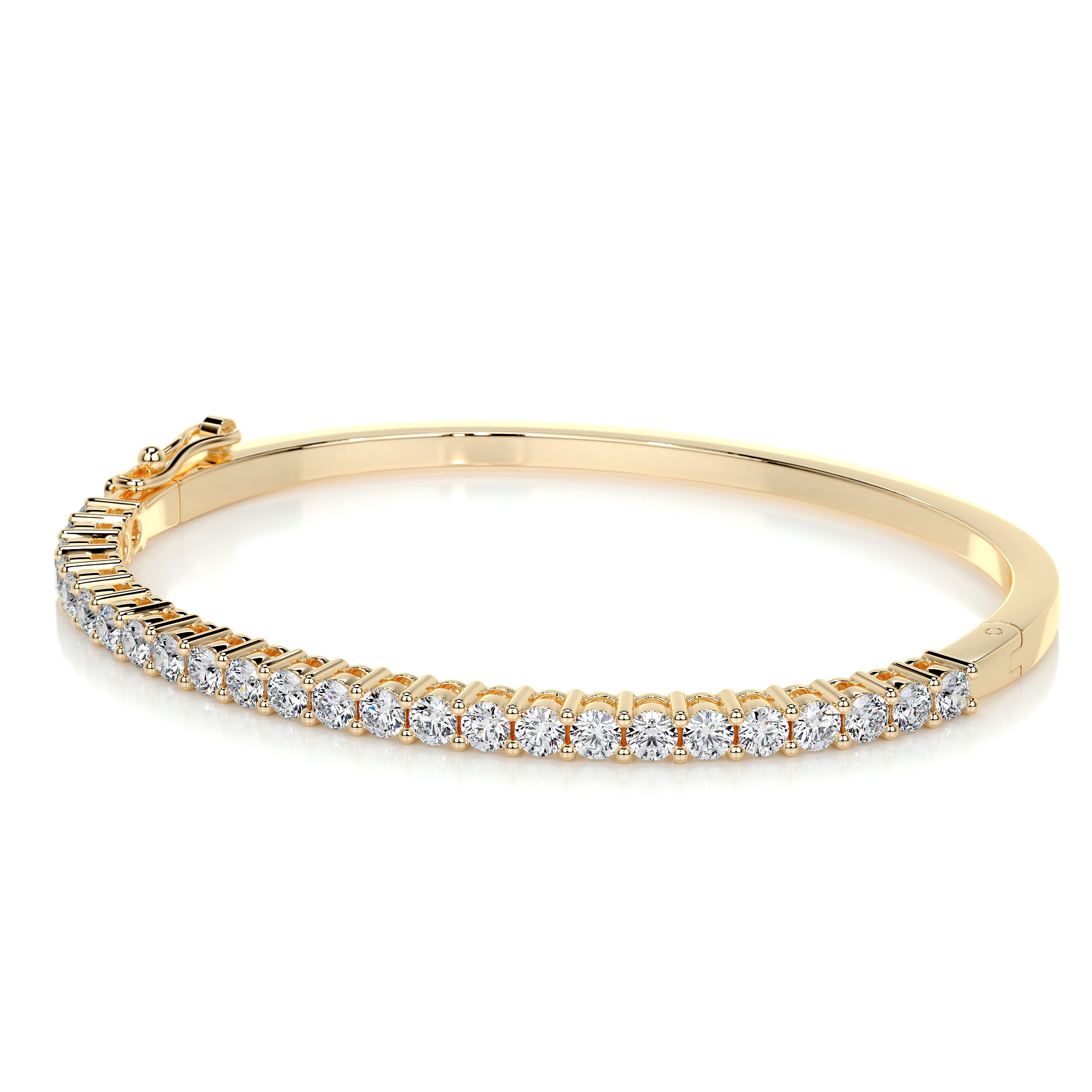 Karla Bangle Diamond Bracelet (2.5 Carat) -18K Yellow Gold