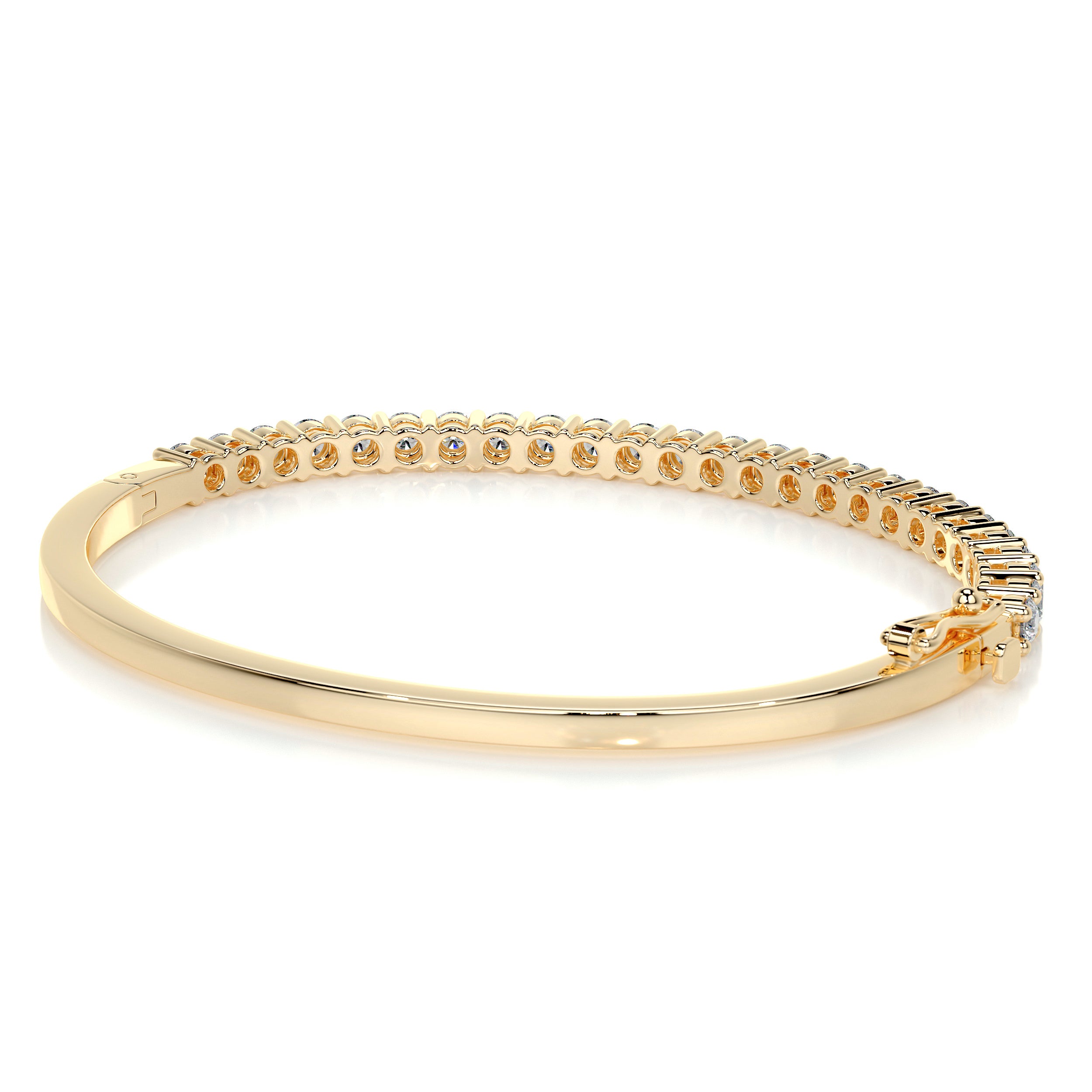 Karla Bangle Diamond Bracelet (2.5 Carat) -18K Yellow Gold