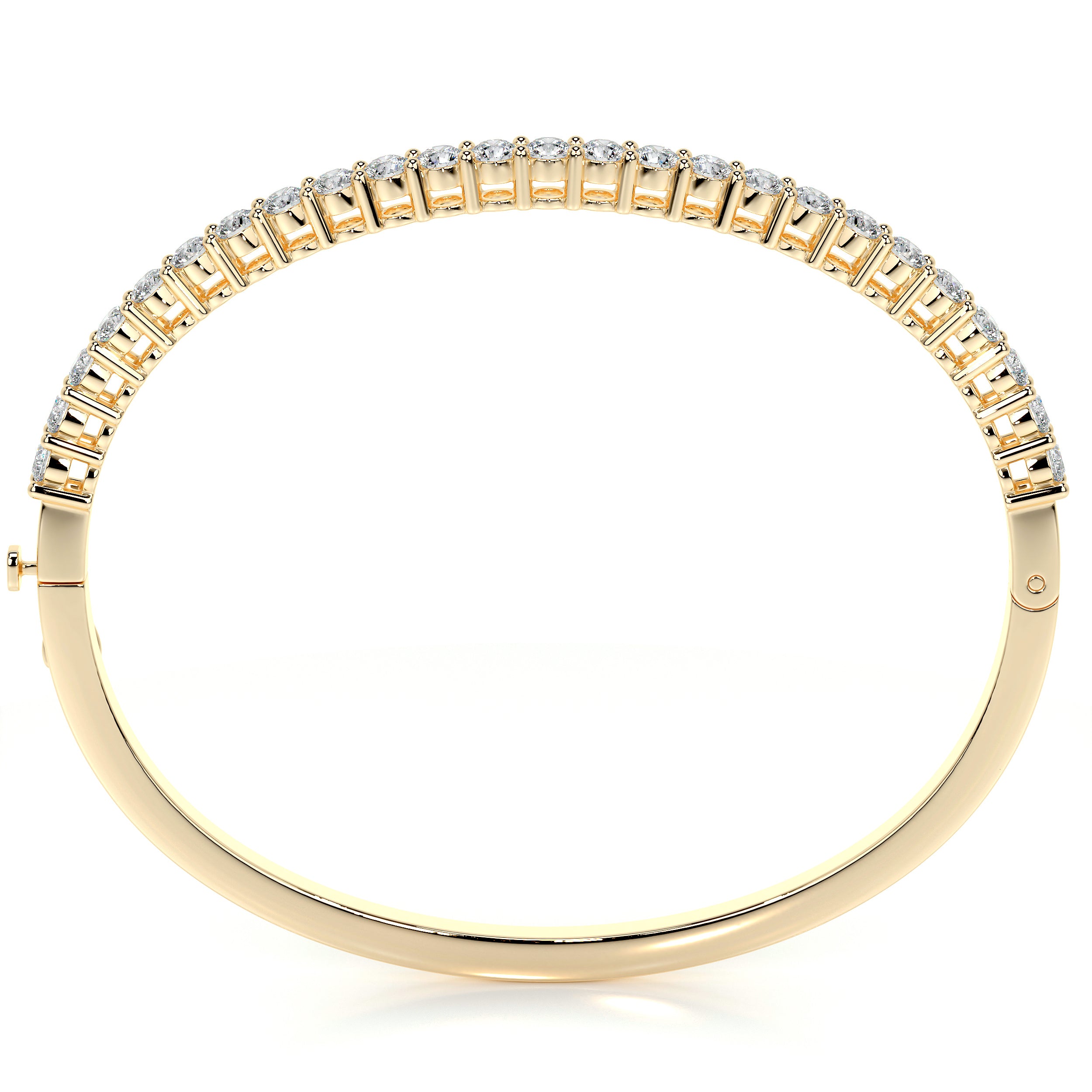 Karla Bangle Diamond Bracelet (2.5 Carat) -18K Yellow Gold