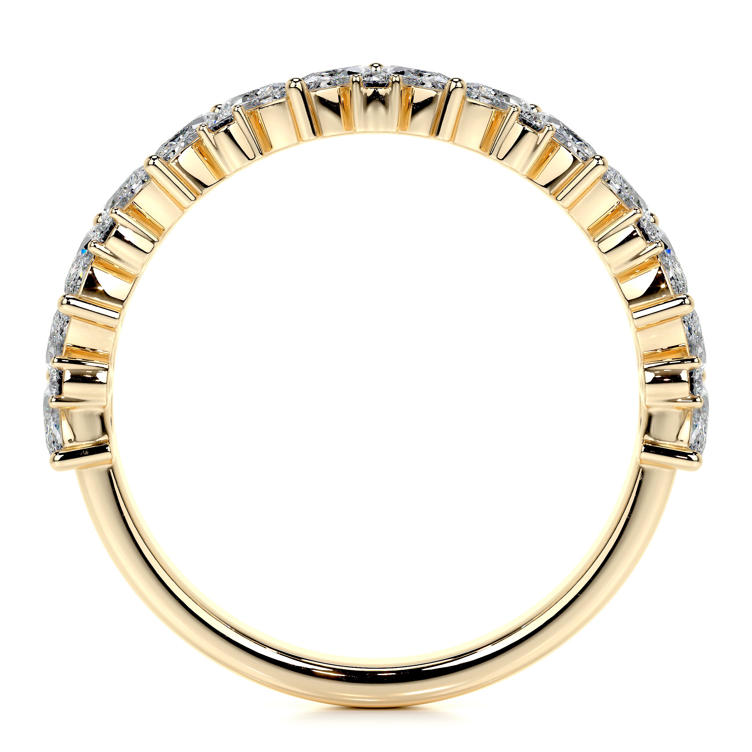 Regina Lab Grown Diamond Wedding Ring (0.85 Carat) -18K Yellow Gold