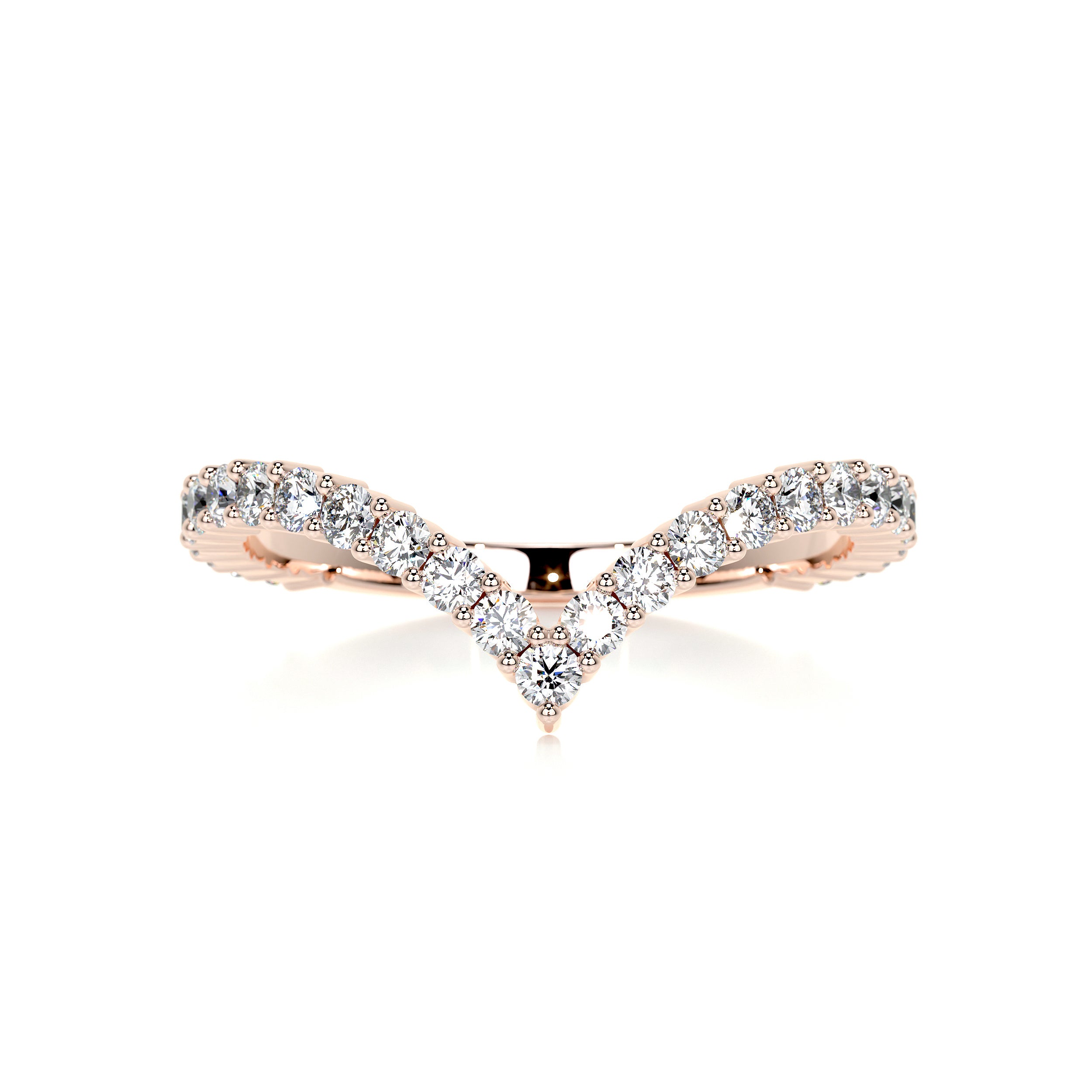 Dawn Diamond Wedding Ring (0.50 Carat) -14K Rose Gold