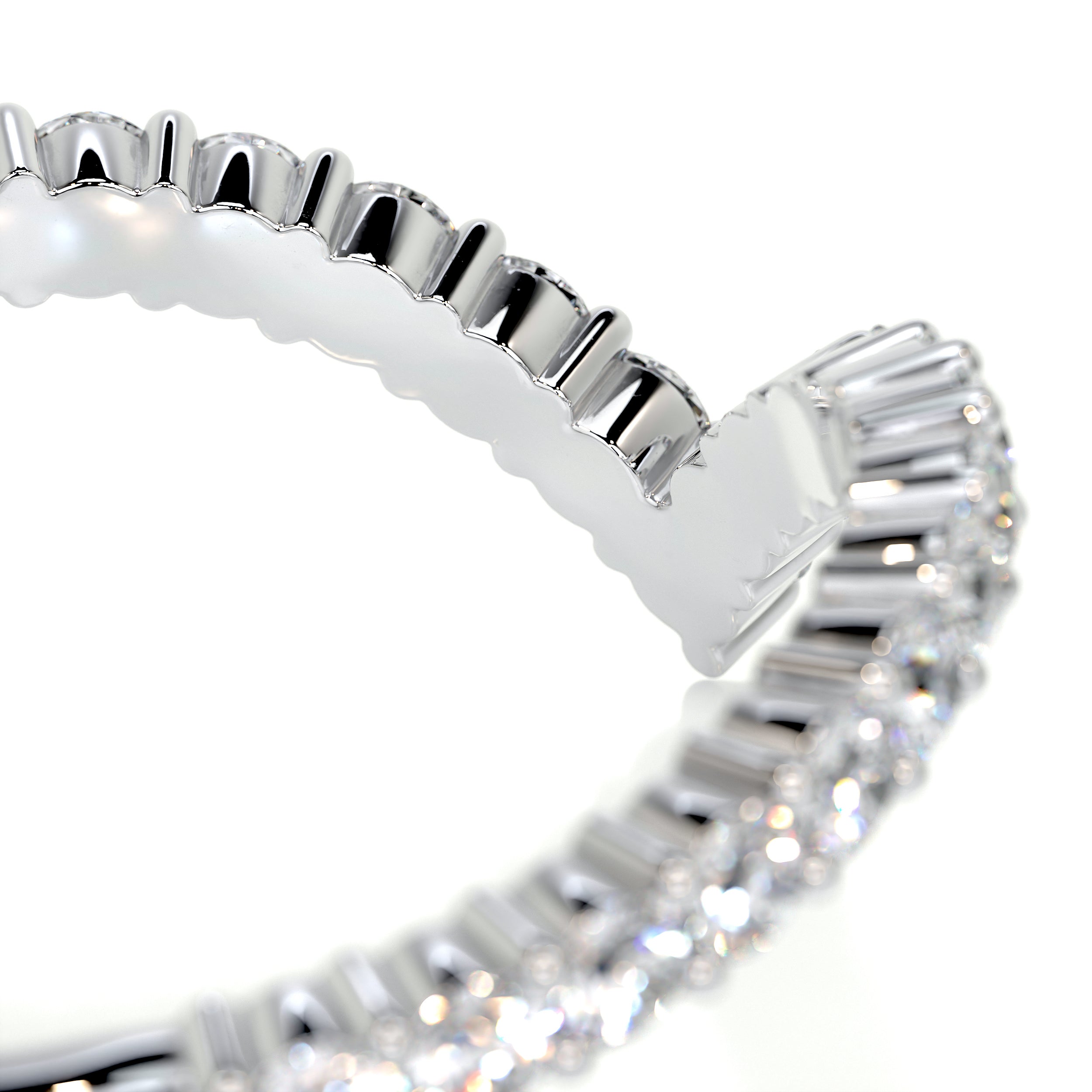 Dawn Diamond Wedding Ring   (0.50 Carat) -18K White Gold