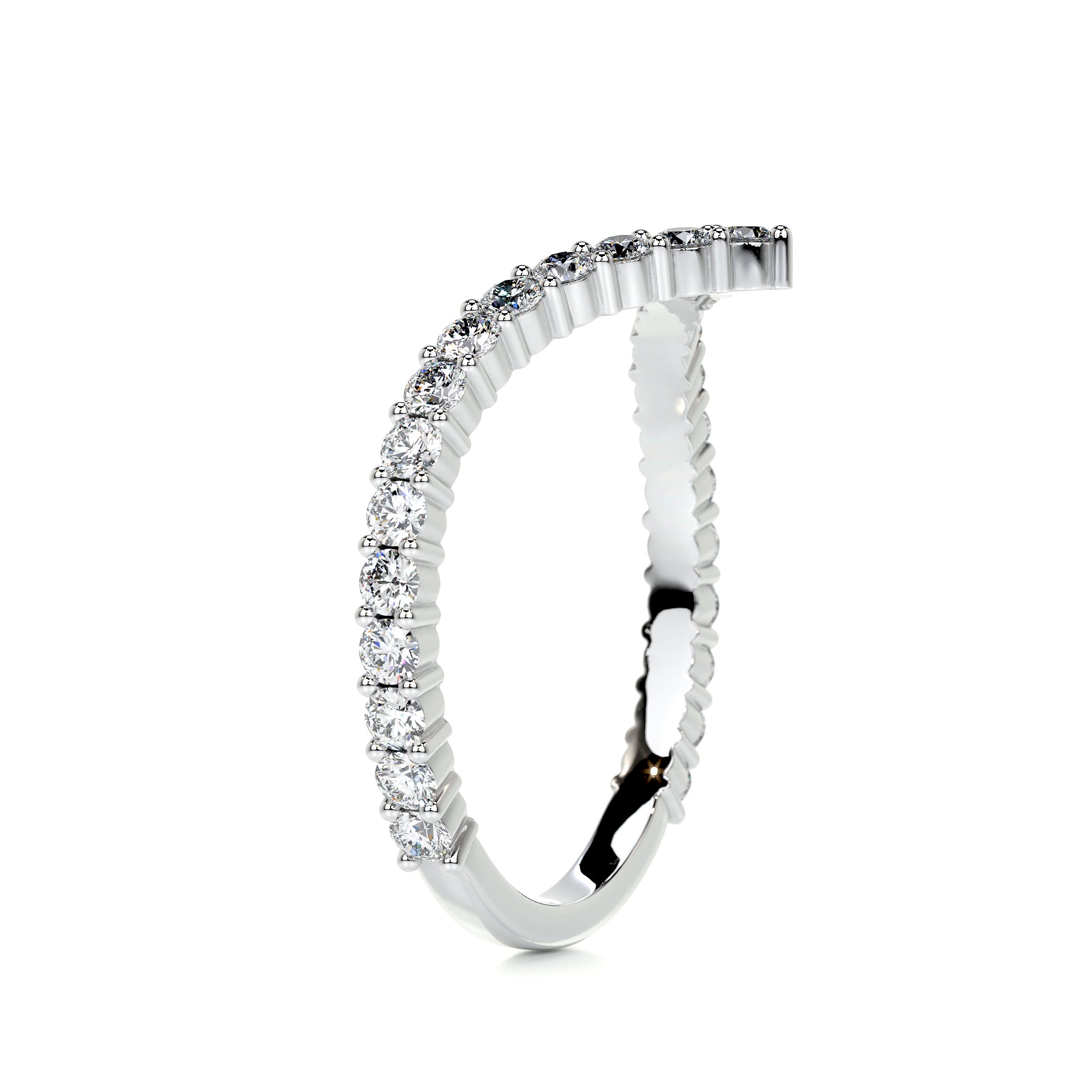 Dawn Diamond Wedding Ring   (0.50 Carat) -14K White Gold