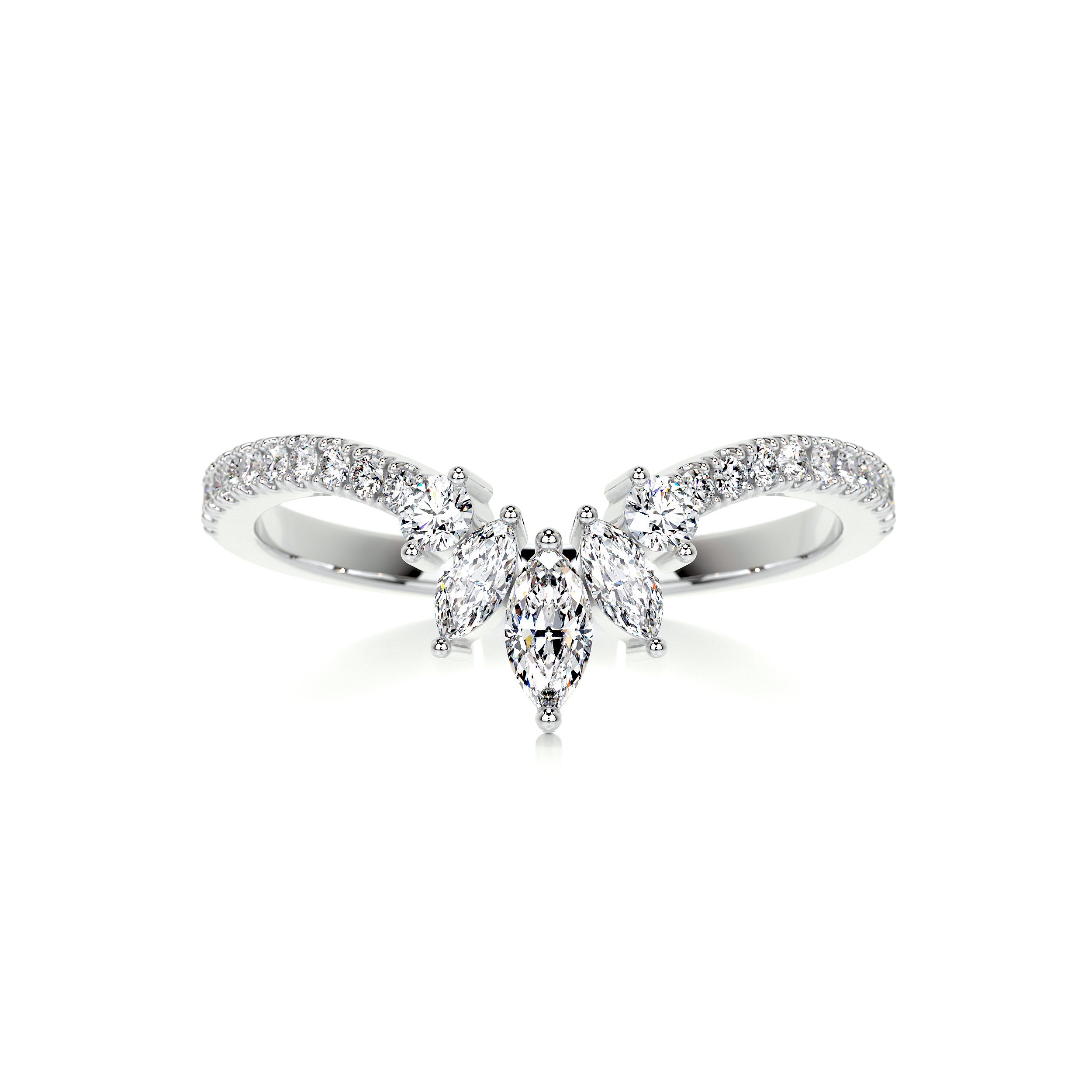 Lauren Diamond Wedding Ring   (0.30 Carat) -14K White Gold