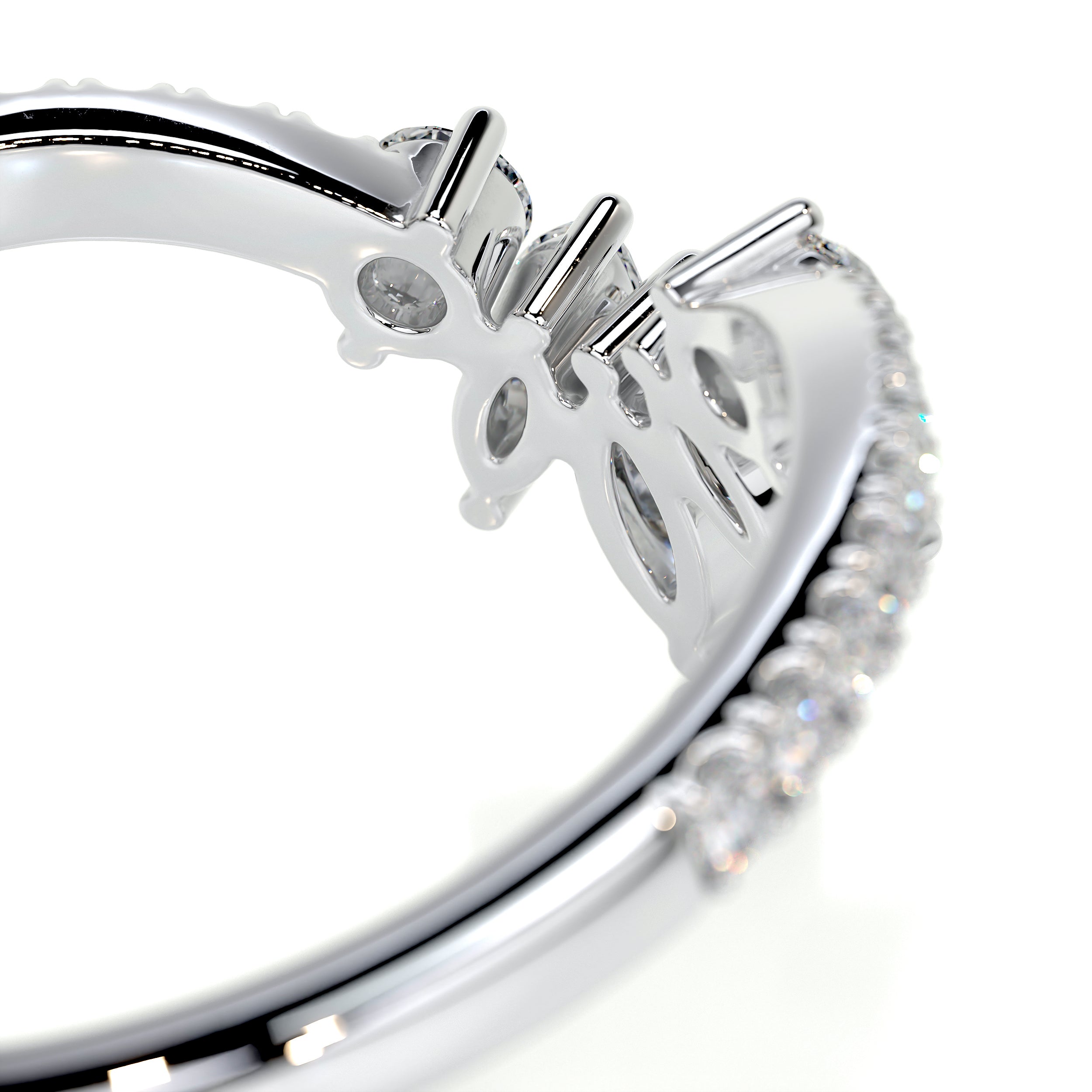 Lauren Diamond Wedding Ring (0.30 Carat) -18K White Gold