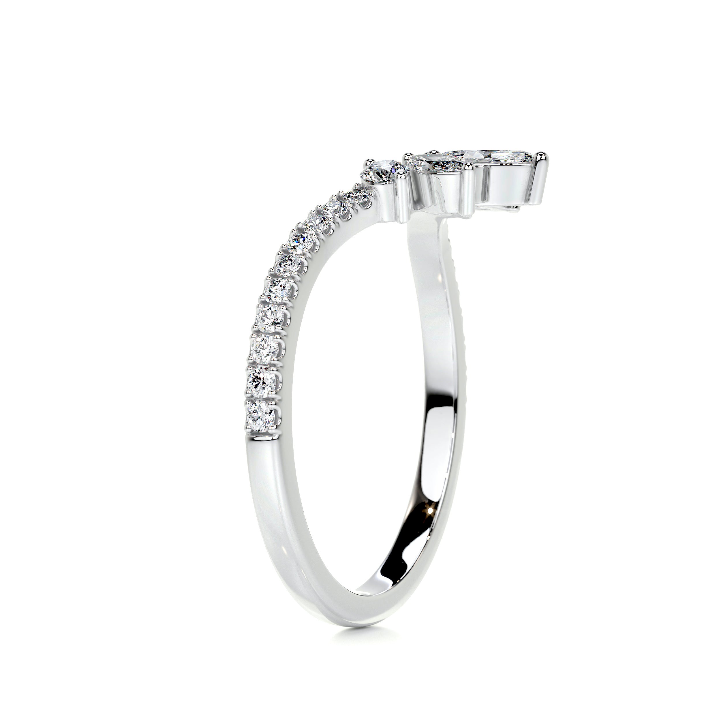 Lauren Diamond Wedding Ring (0.30 Carat) -14K White Gold