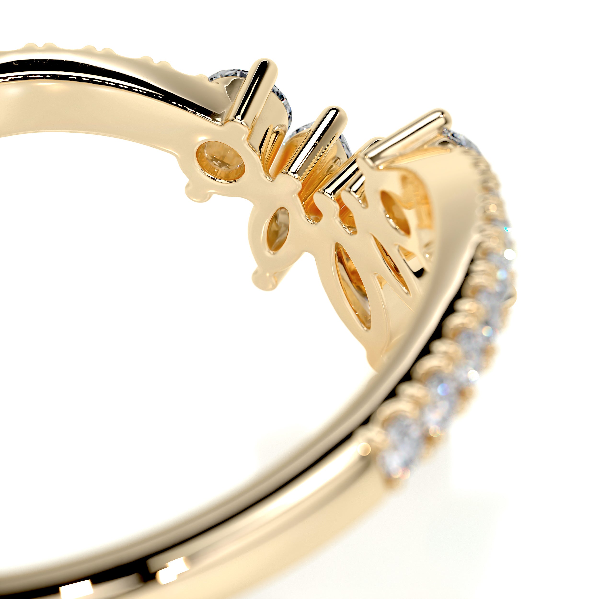 Lauren Diamond Wedding Ring (0.30 Carat) -18K Yellow Gold