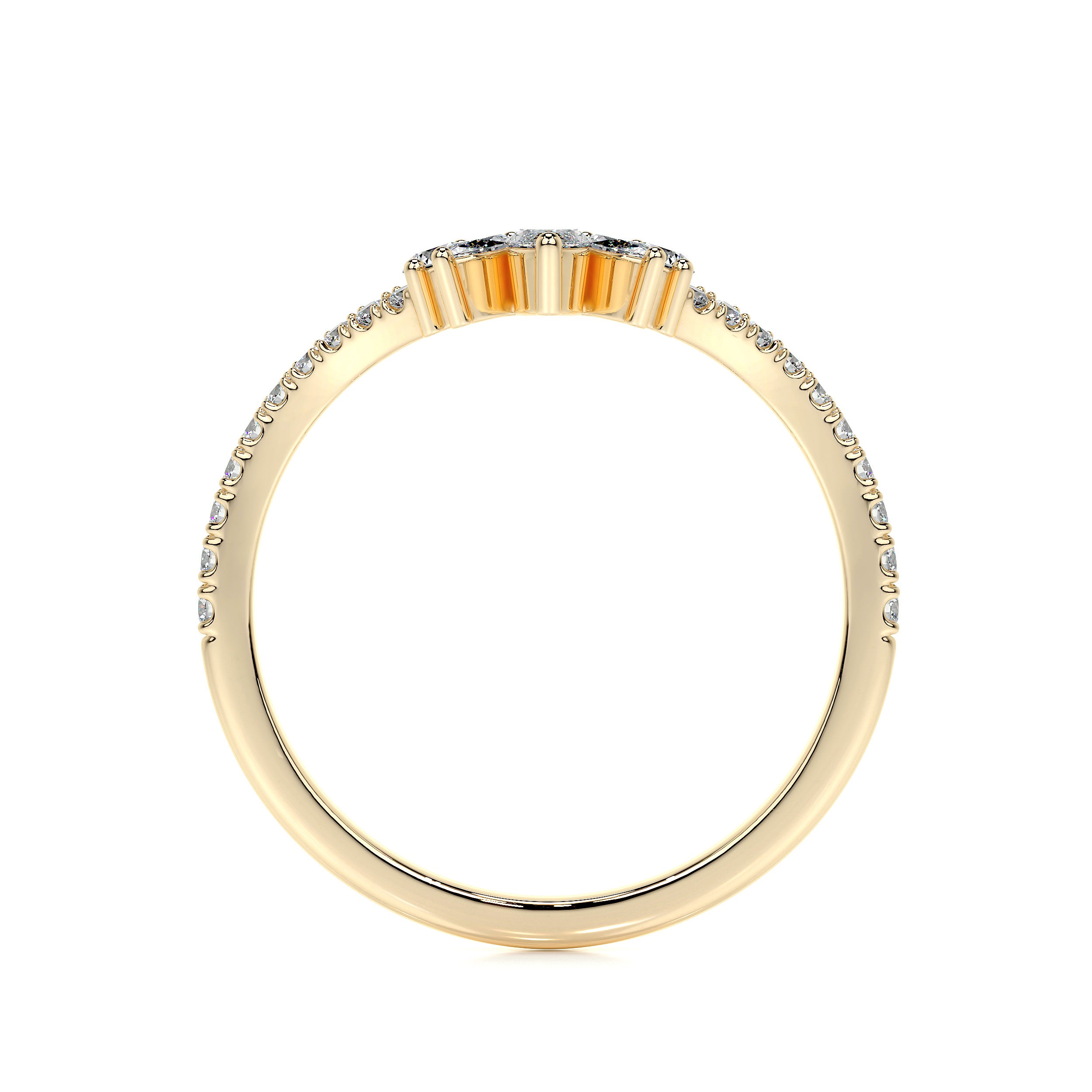 Lauren Lab Grown Diamond Wedding Ring (0.30 Carat) -18K Yellow Gold