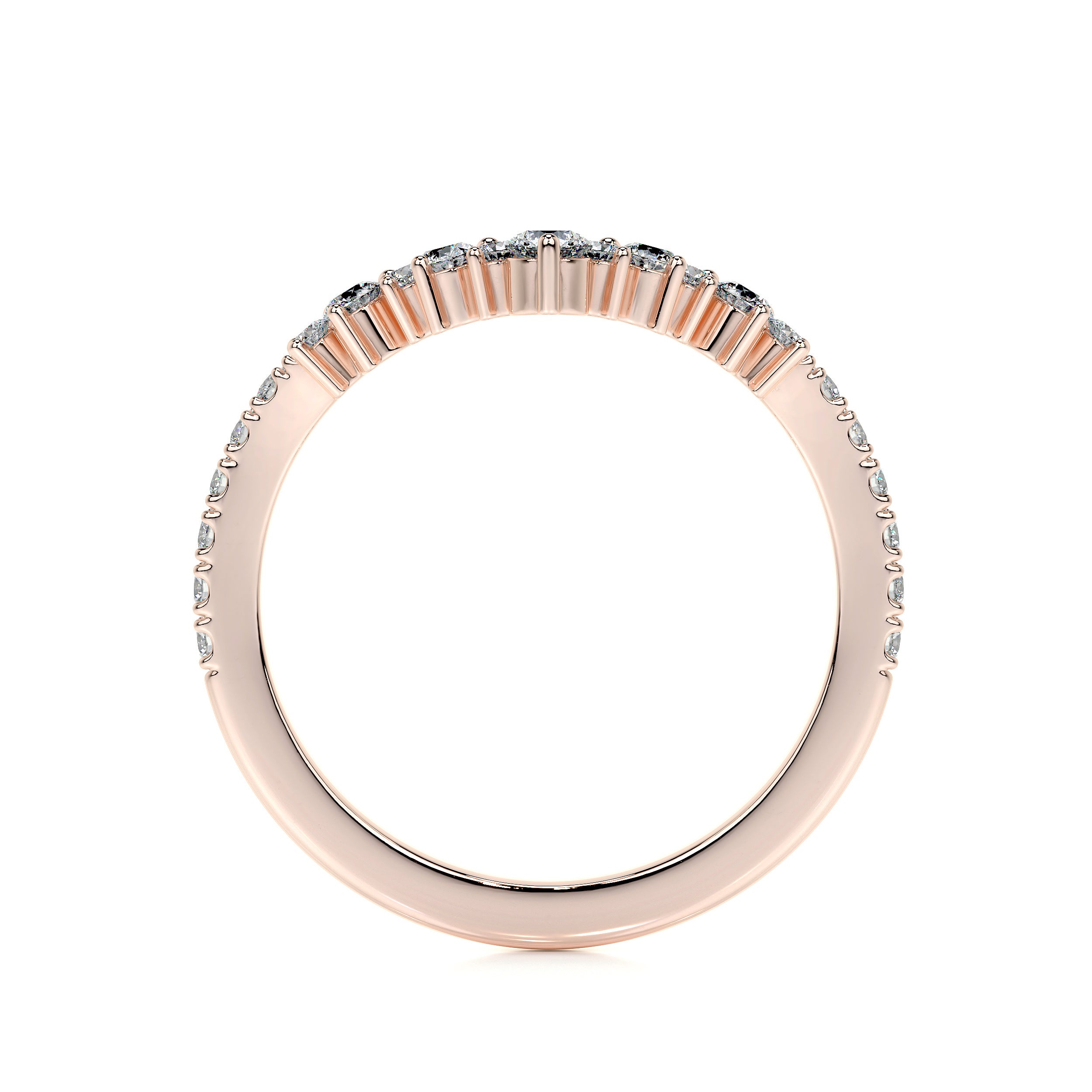 Mia Lab Grown Diamond Wedding Ring (0.50 Carat) -14K Rose Gold