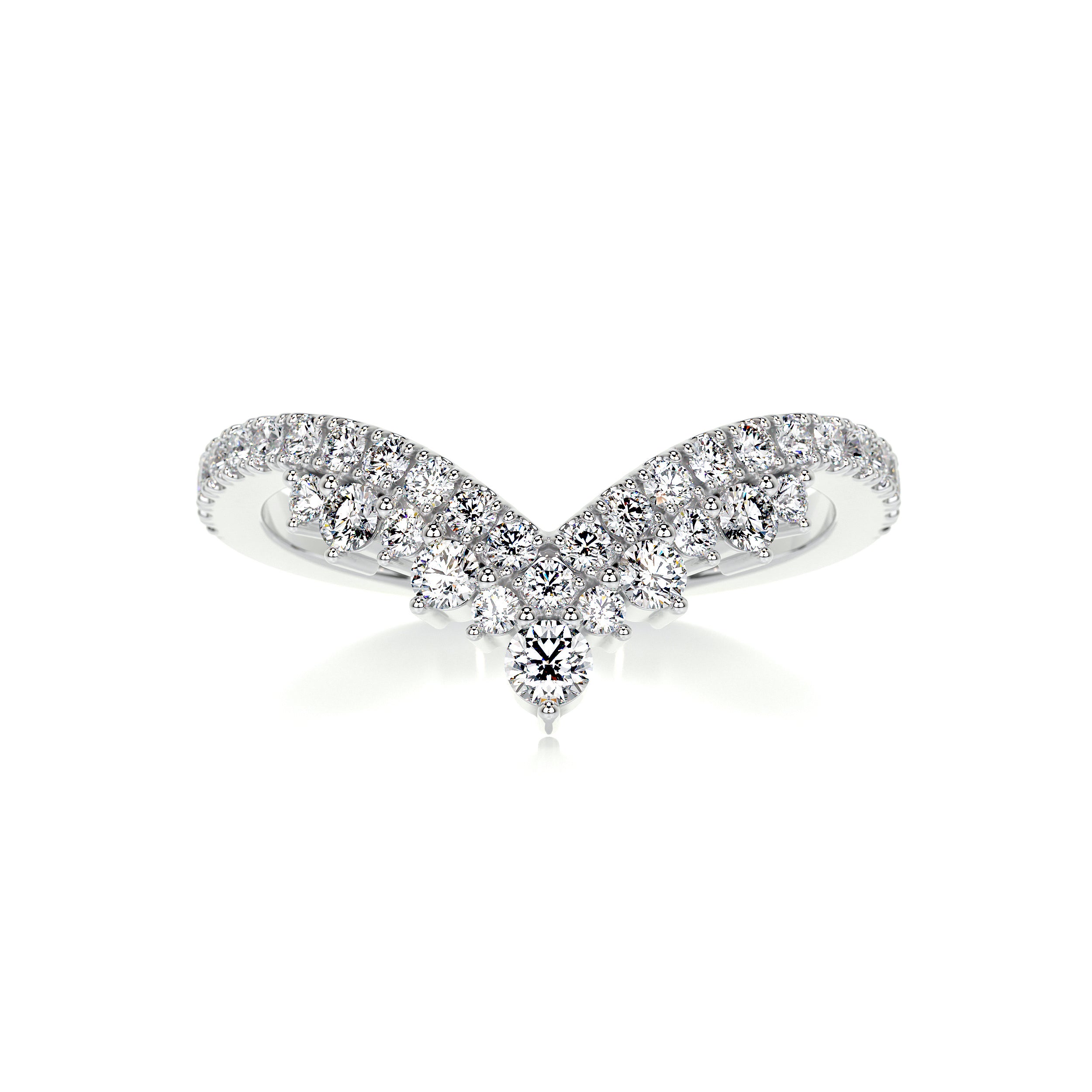 Mia Diamond Wedding Ring (0.50 Carat) -14K White Gold