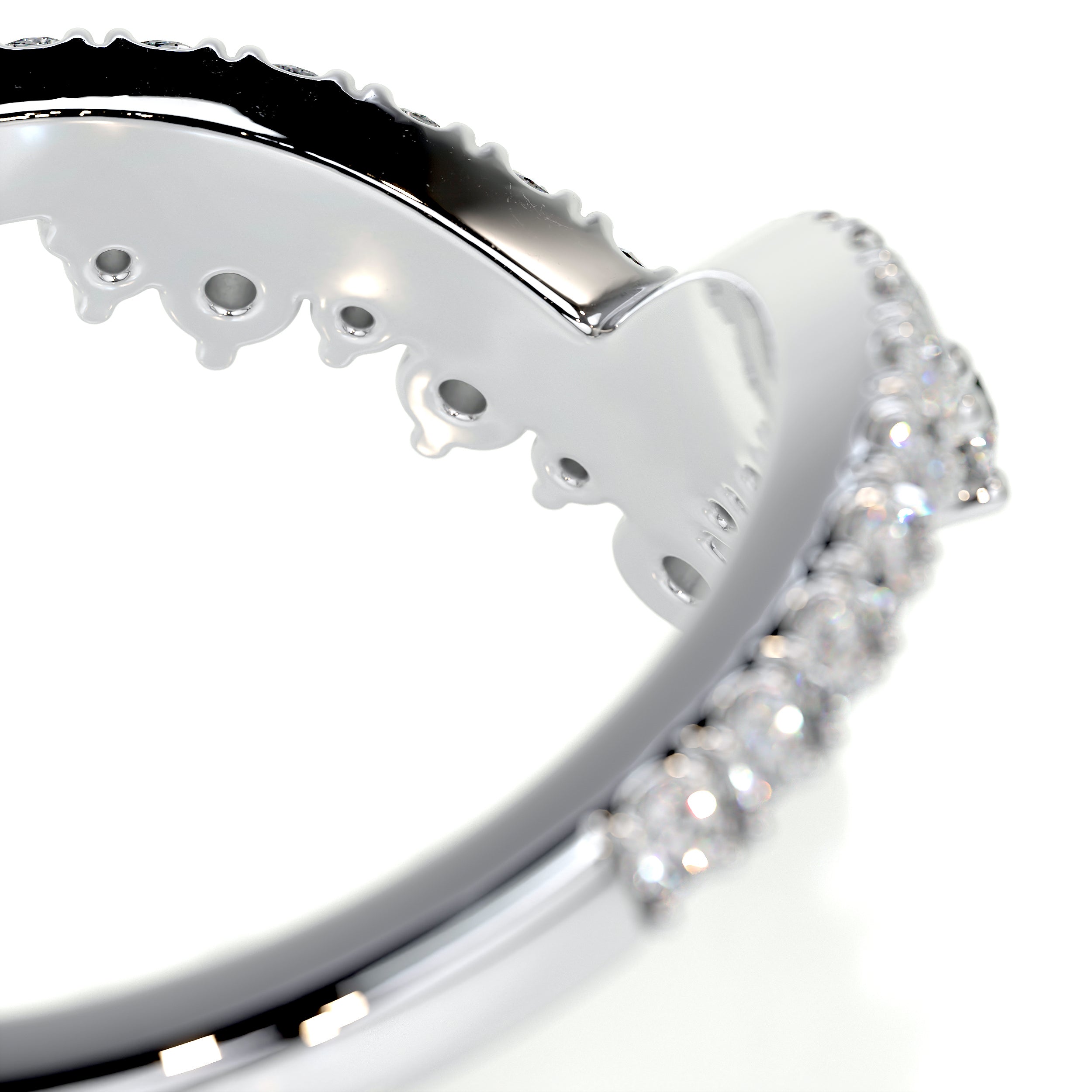 Mia Diamond Wedding Ring (0.50 Carat) -14K White Gold