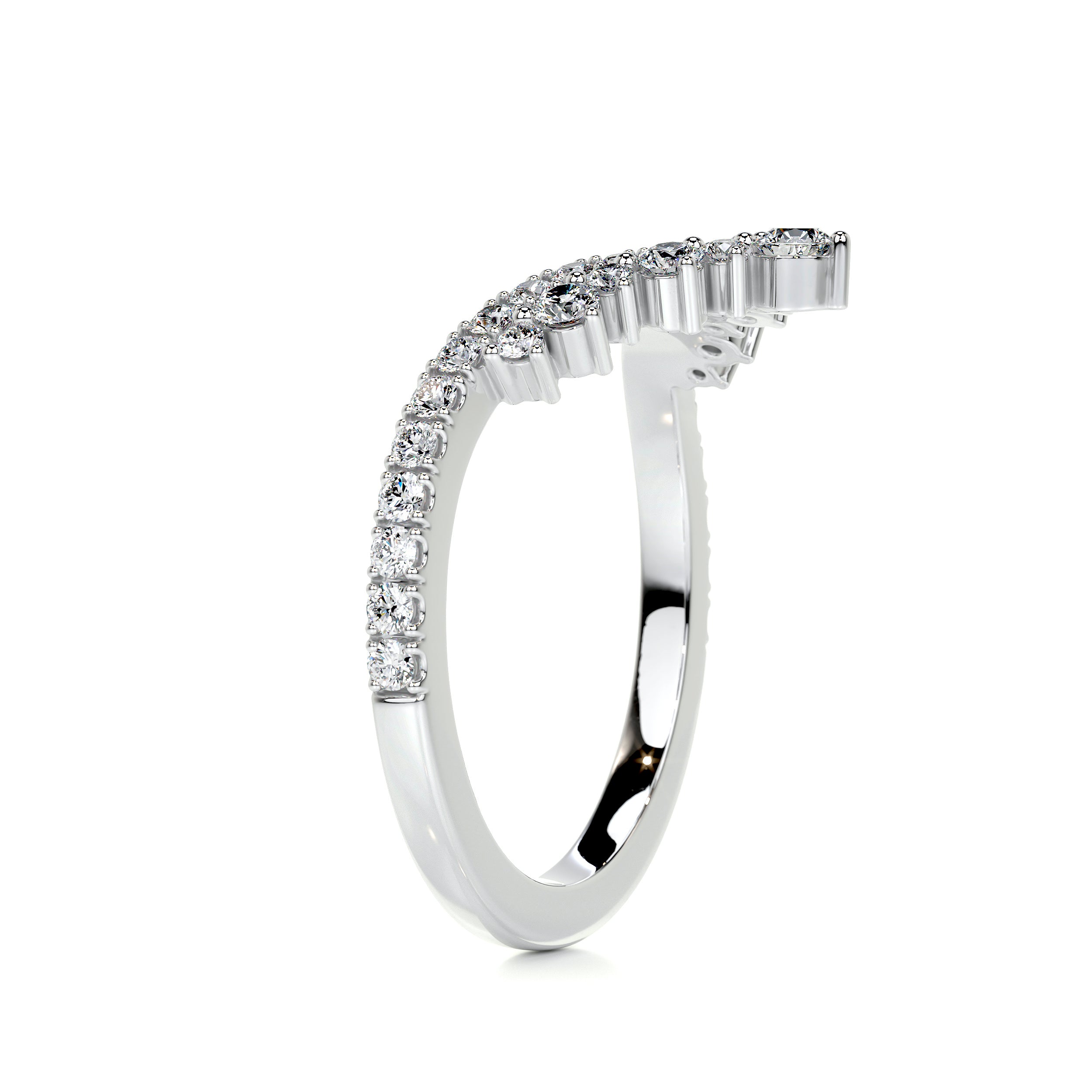 Mia Diamond Wedding Ring (0.50 Carat) -14K White Gold