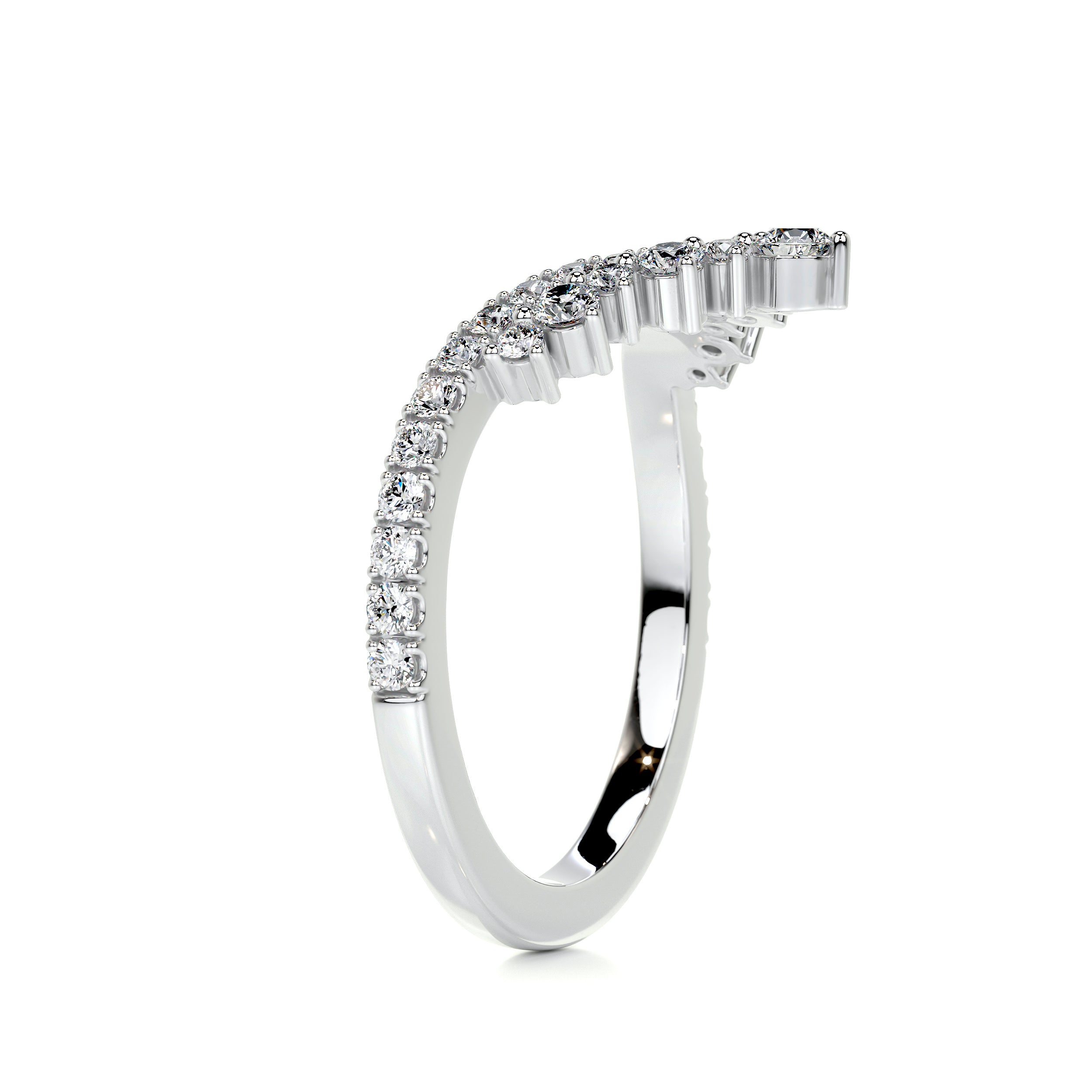 Mia Diamond Wedding Ring   (0.50 Carat) -14K White Gold