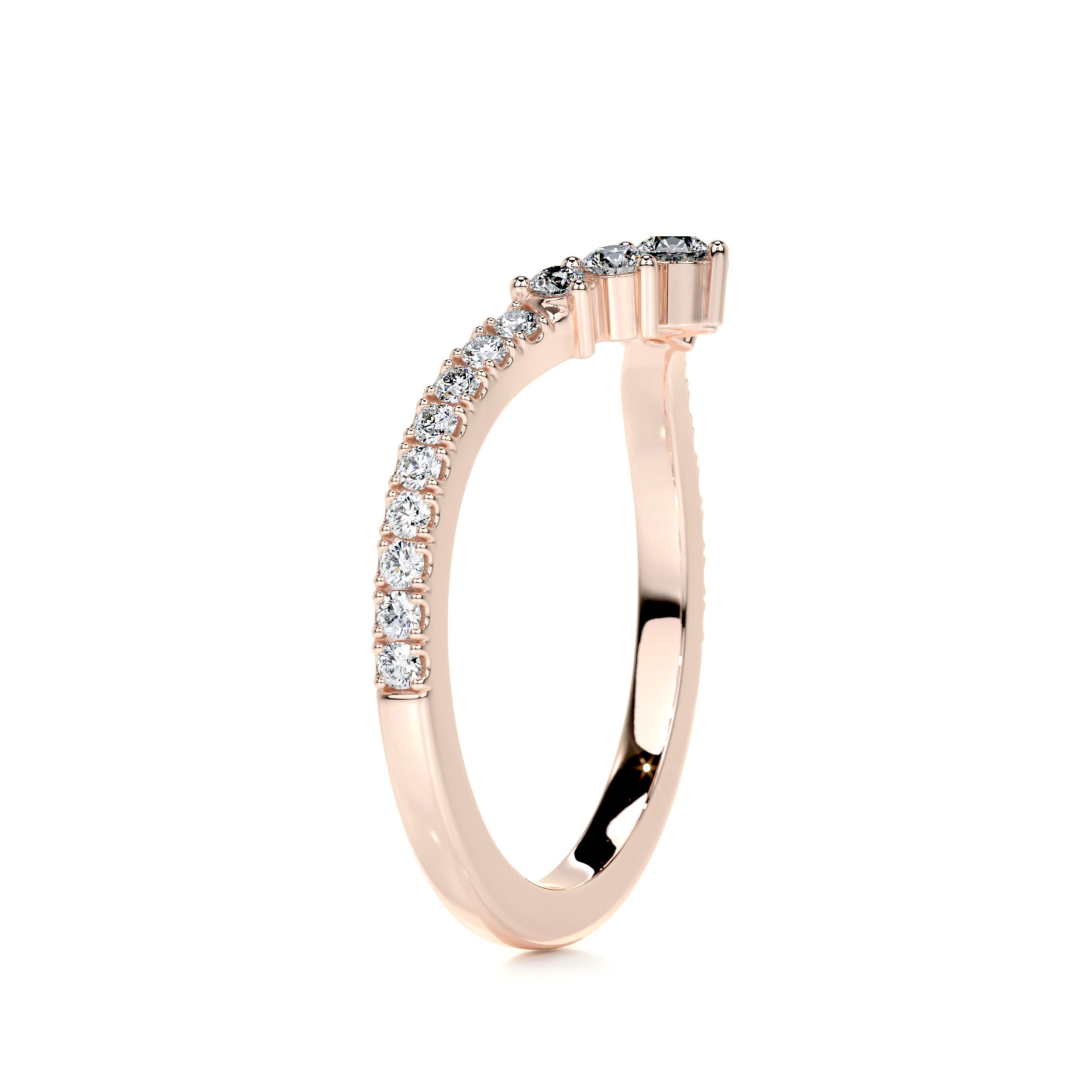 Mia Diamond Wedding Ring   (0.35 Carat) -14K Rose Gold