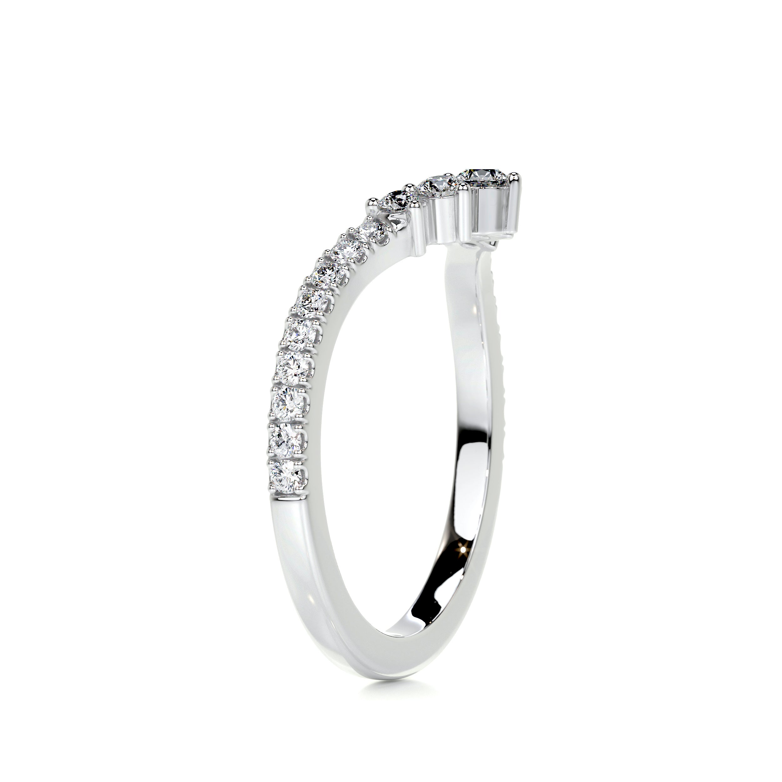 Mia Diamond Wedding Ring (0.35 Carat) -14K White Gold