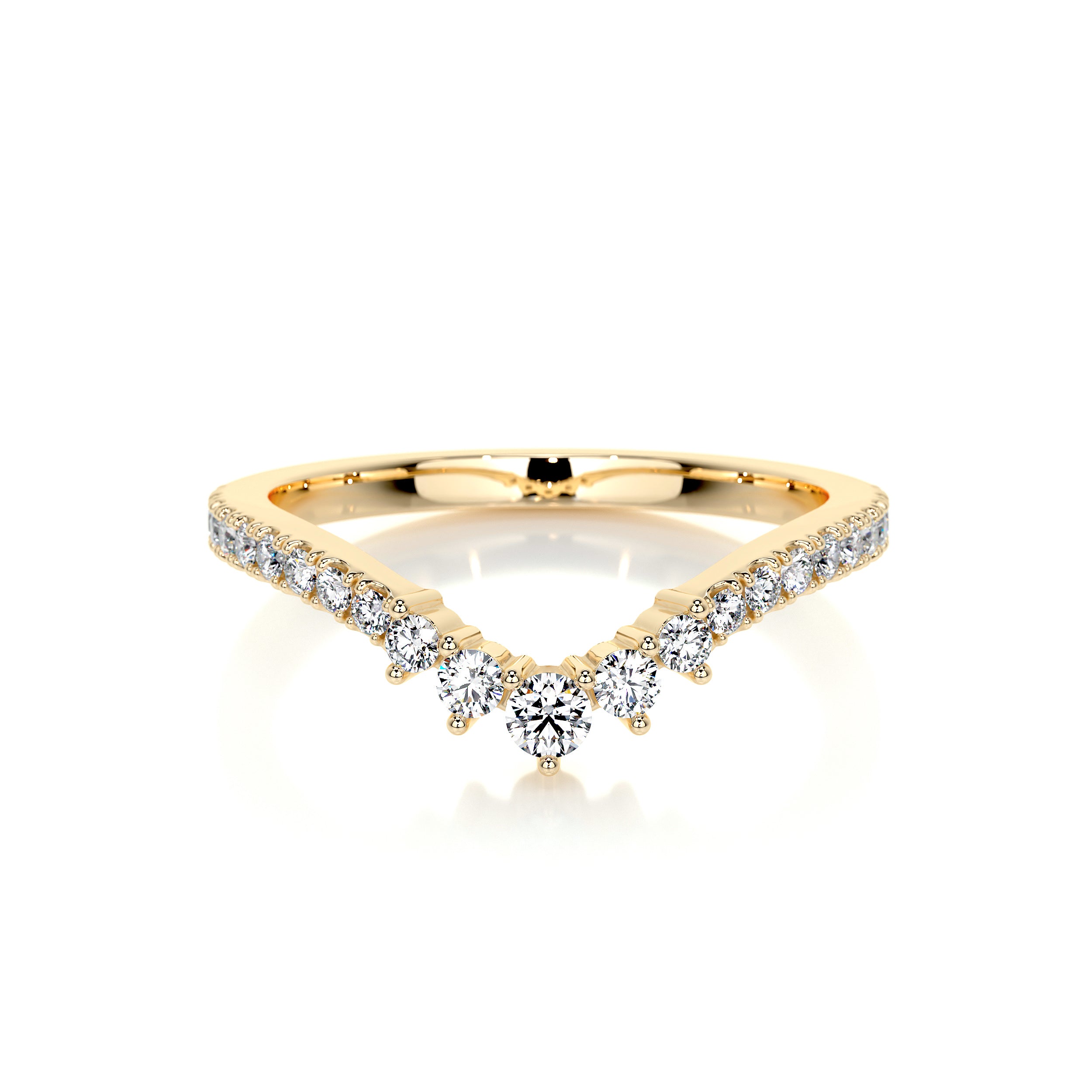 Mia Lab Grown Diamond Wedding Ring   (0.35 Carat) -18K Yellow Gold