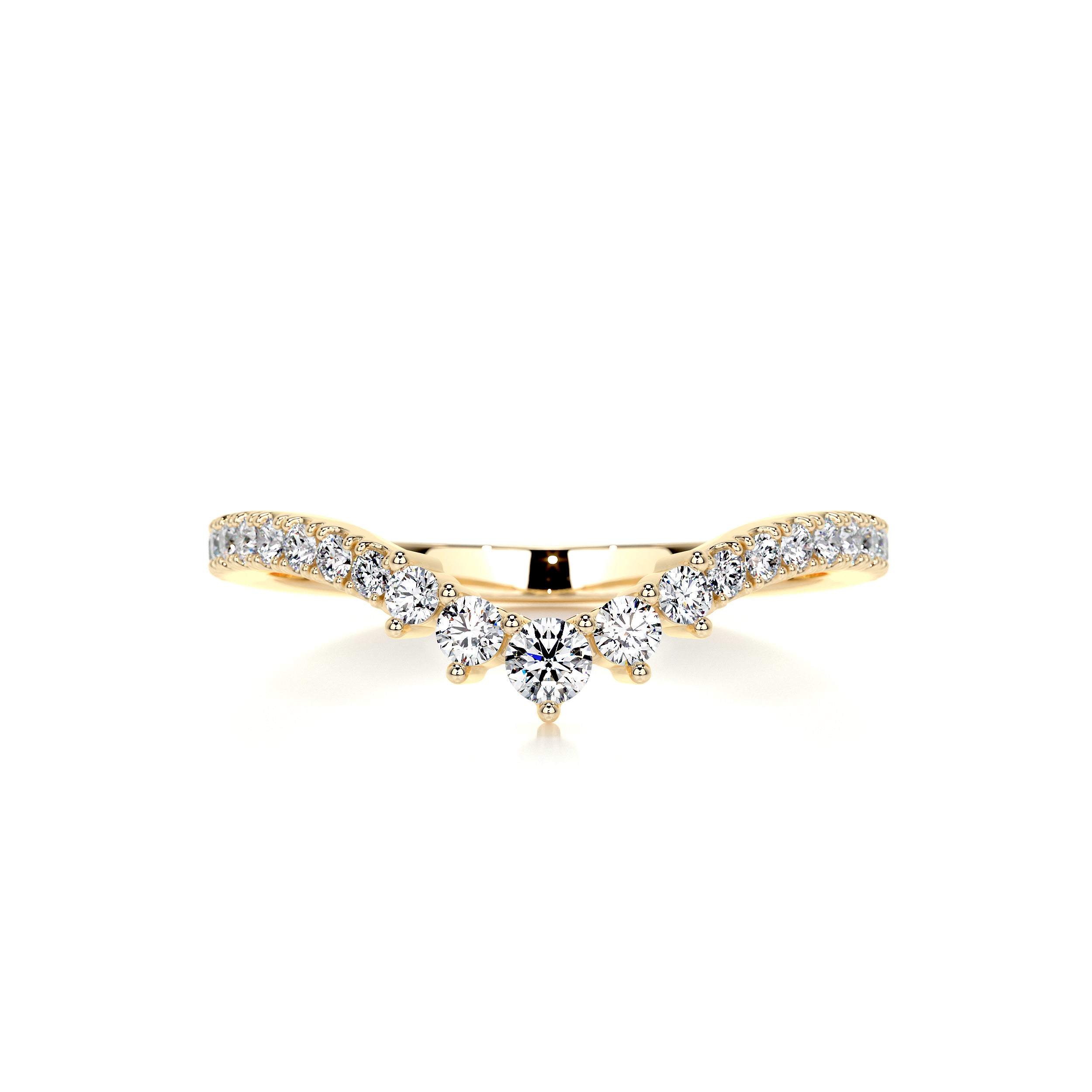 Mia Diamond Wedding Ring (0.35 Carat) -18K Yellow Gold
